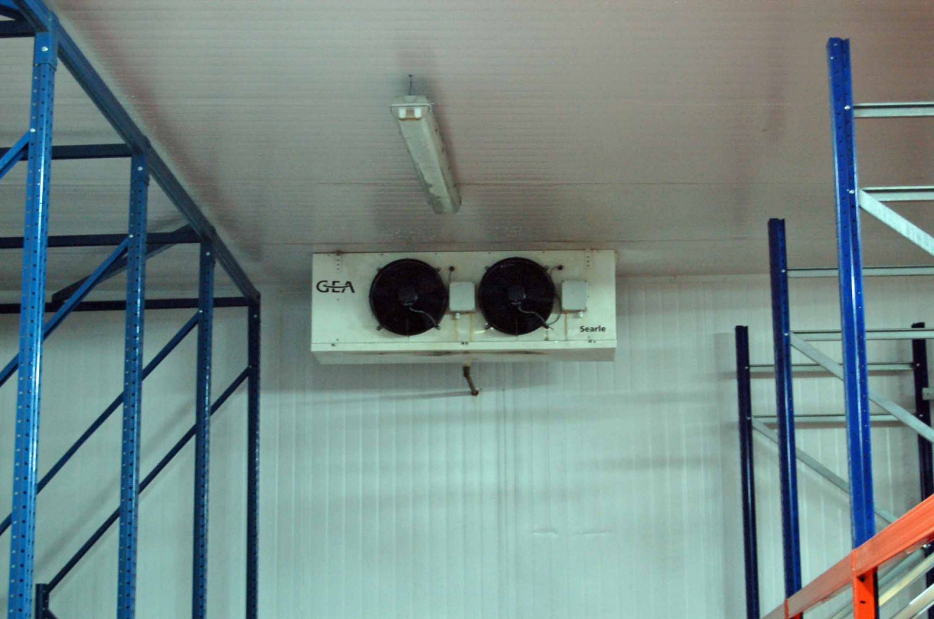 Three SEARLE GEA Twin Fan Ceiling mounted Freezer Evaporator Units (Unit 18) and A MITSUBISHI Twin - Image 3 of 3