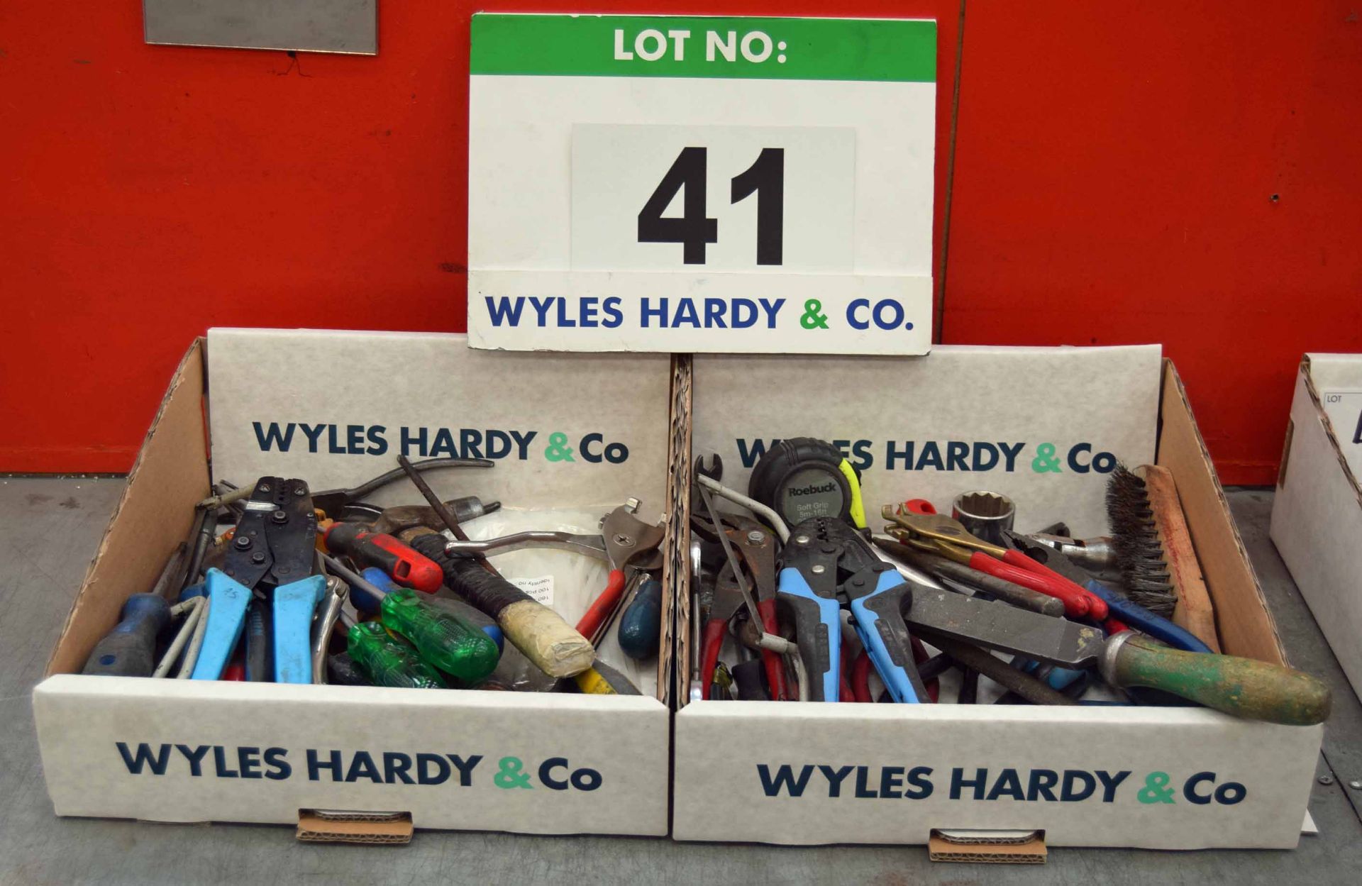 Two Boxes of Hand Tools (As Photographed)