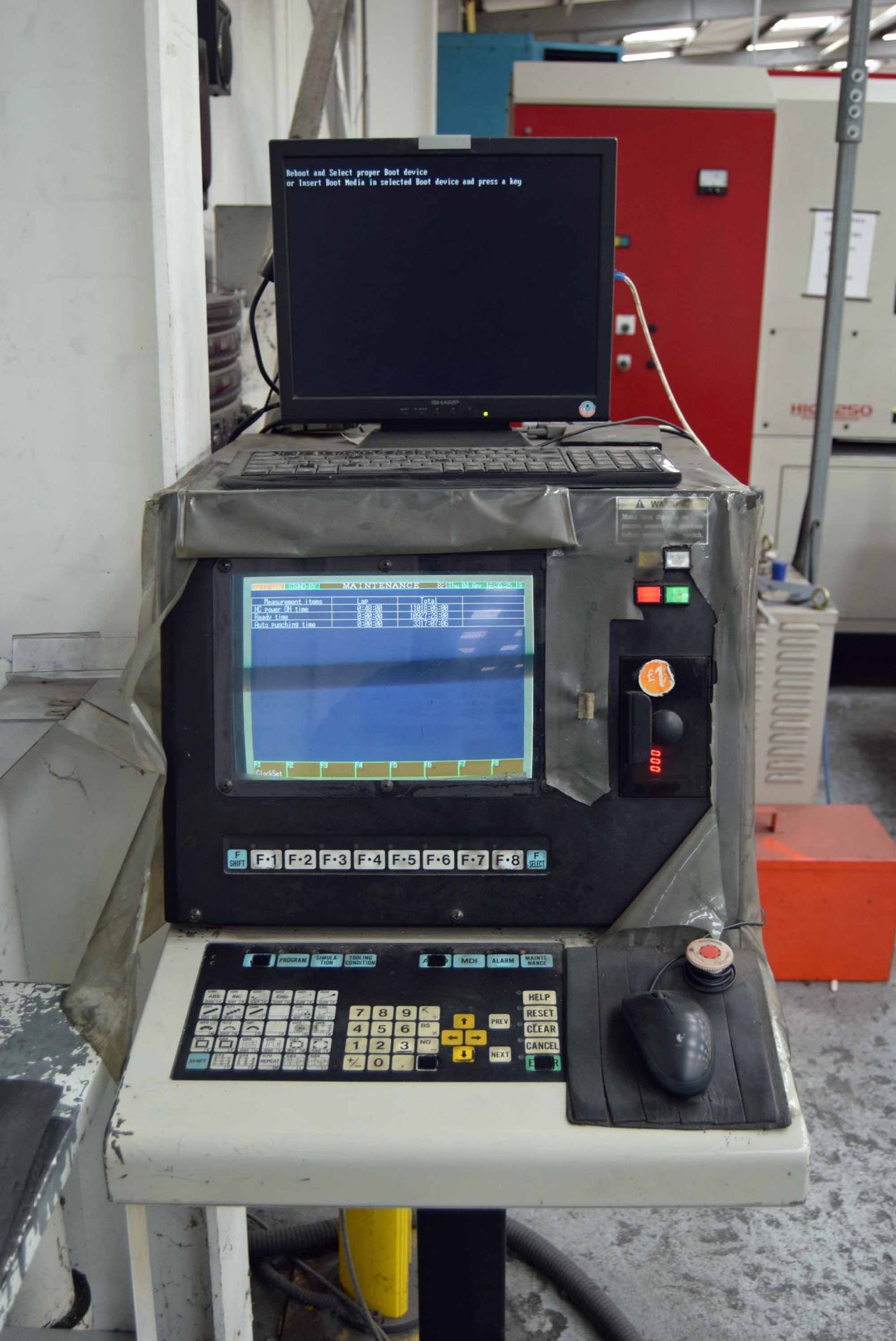 A 2002 NISSHINBO HIQ 1250 Turret Punch Press, Serial No. HIQN-14097 22-Ton capacity, 30-Station - Image 6 of 7