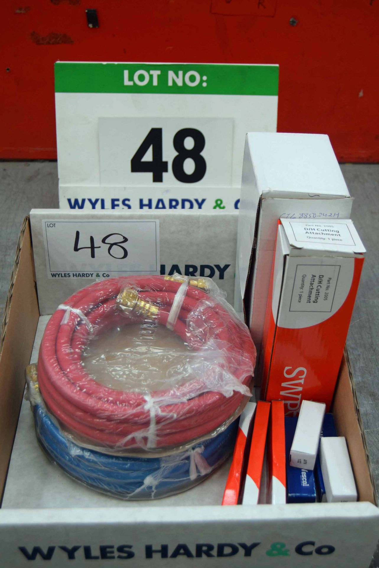 A Box of Unused Gas Welding Accessories (As Photographed)