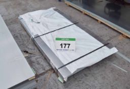 Fifty Three Sheets of 2000mm x 1000mm x 1.2mm Zinc Plated Steel