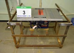 A CLARKE Woodworker 10 inch Table Saw on Welded Steel Frame