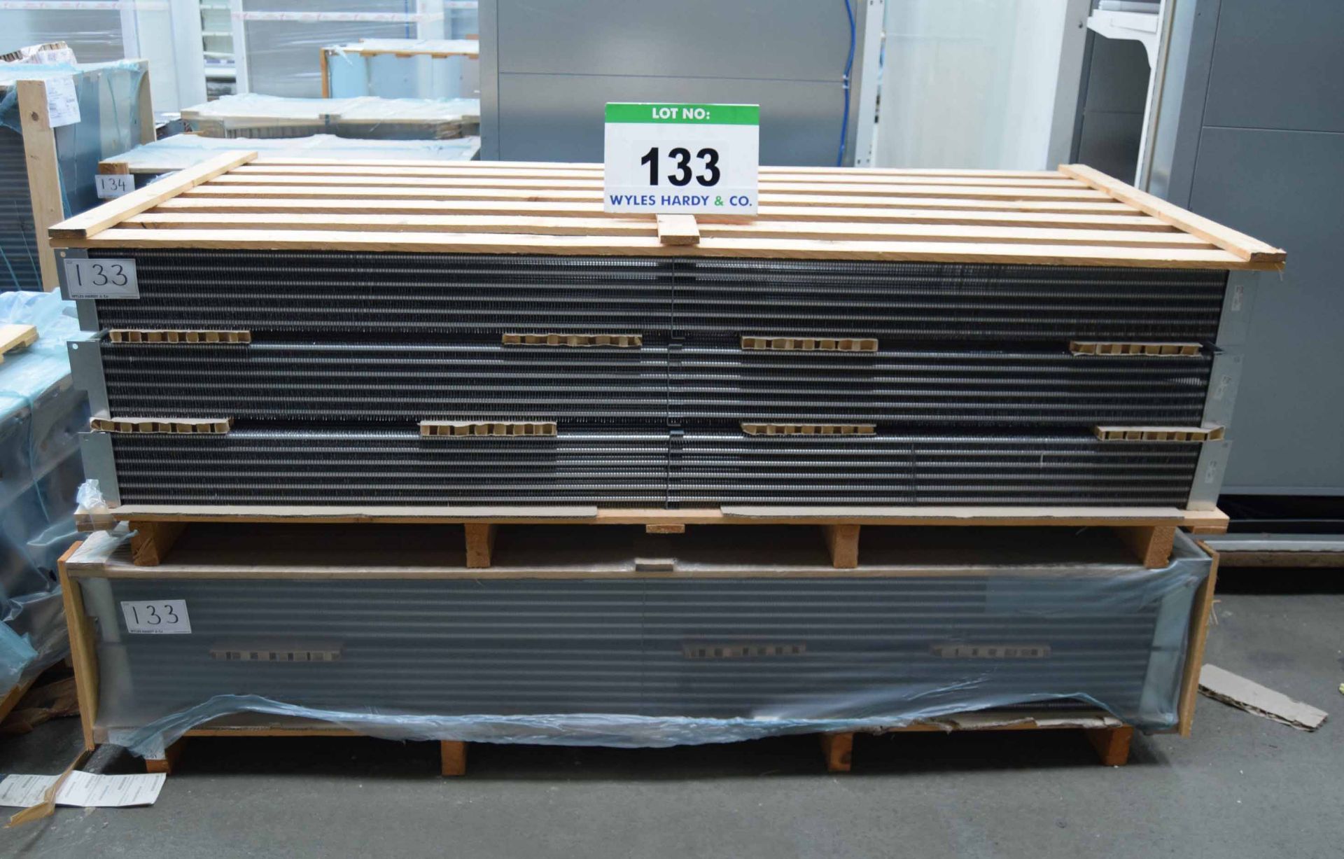 Fifteen MODINE RE47D 2200mm x 200mm x 1550mm Evaporator Coils