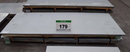 Sixty Two Sheets of 2000mm x 1000mm x 1.2mm Zinc Plated Steel