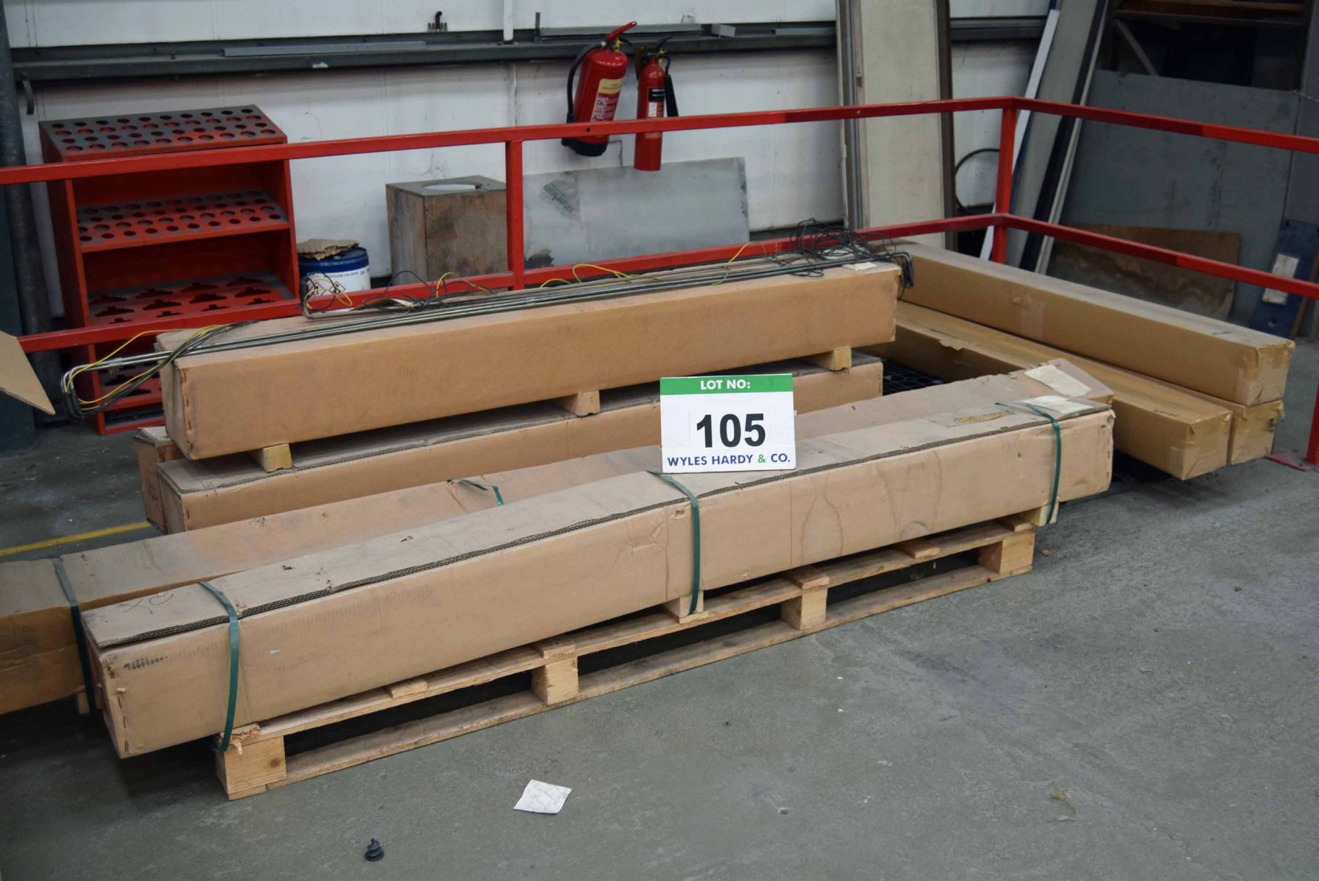 Three Pallets of Evaporating Heater Elements and Trim (As Photographed)