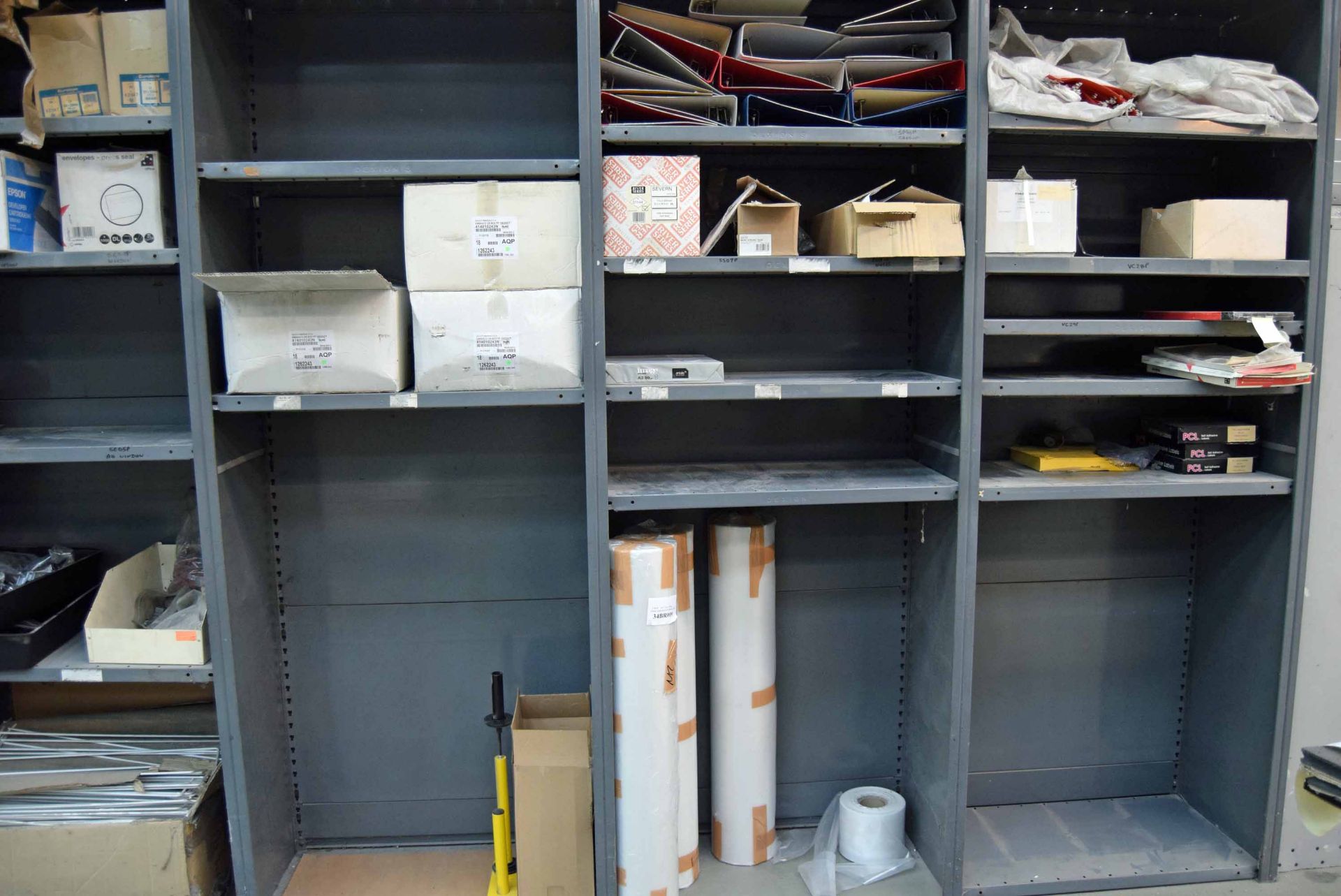 Eleven Bays of Parts Racking with Contents including Chiller Cabinet Blinds, Evaporating Trays, - Image 5 of 5