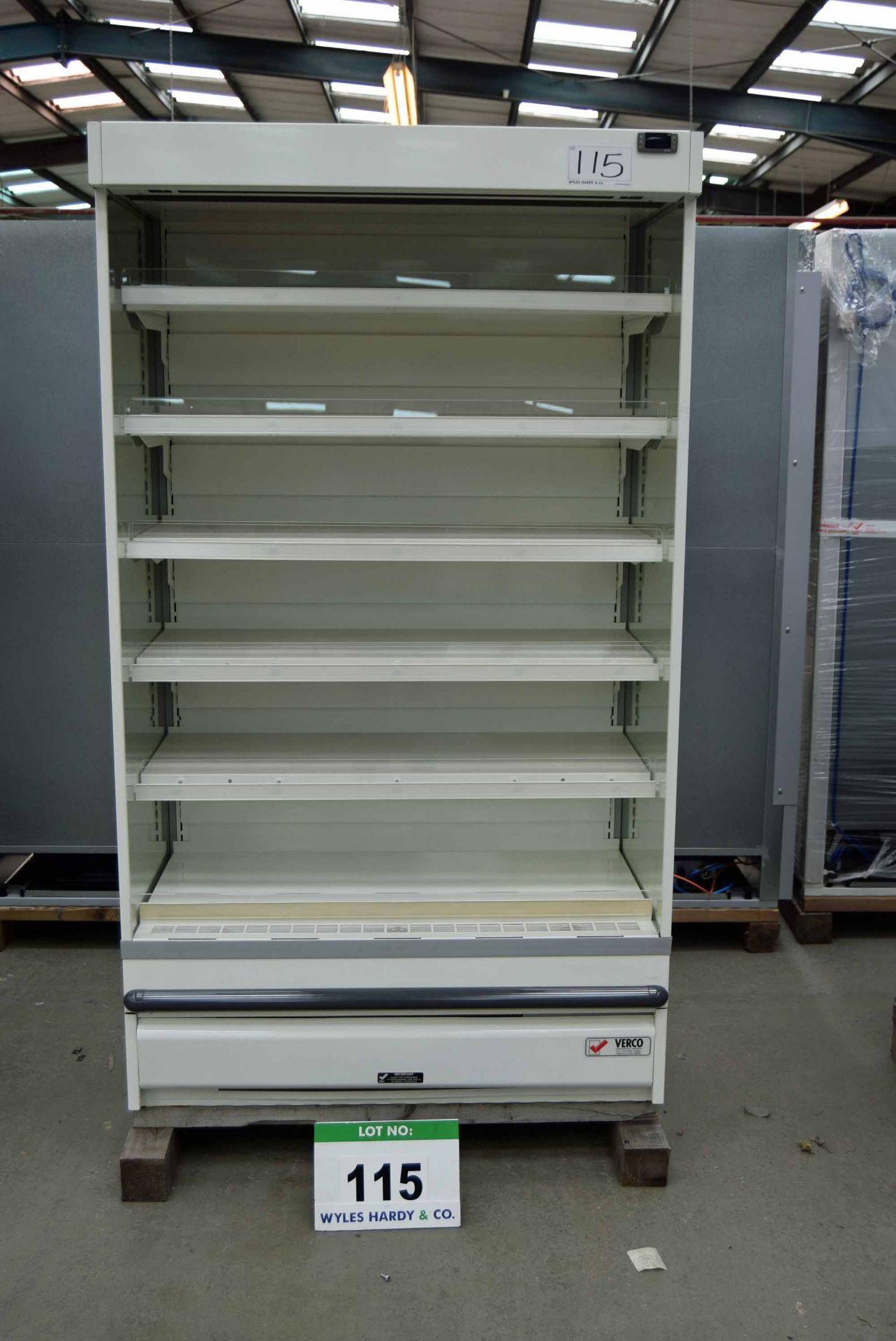 A VERCO C1060 1060mm x 2035mm Multideck Chiller Cabinets with Shelving Units (As Photographed)