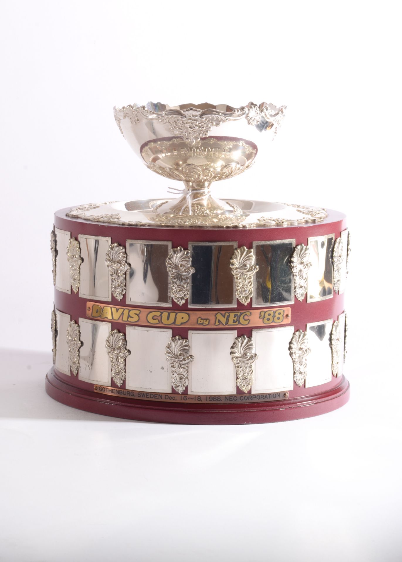 A Scale Replica of the Davis Cup Winners Trophy presented to Boris Becker for his participation in - Image 2 of 3