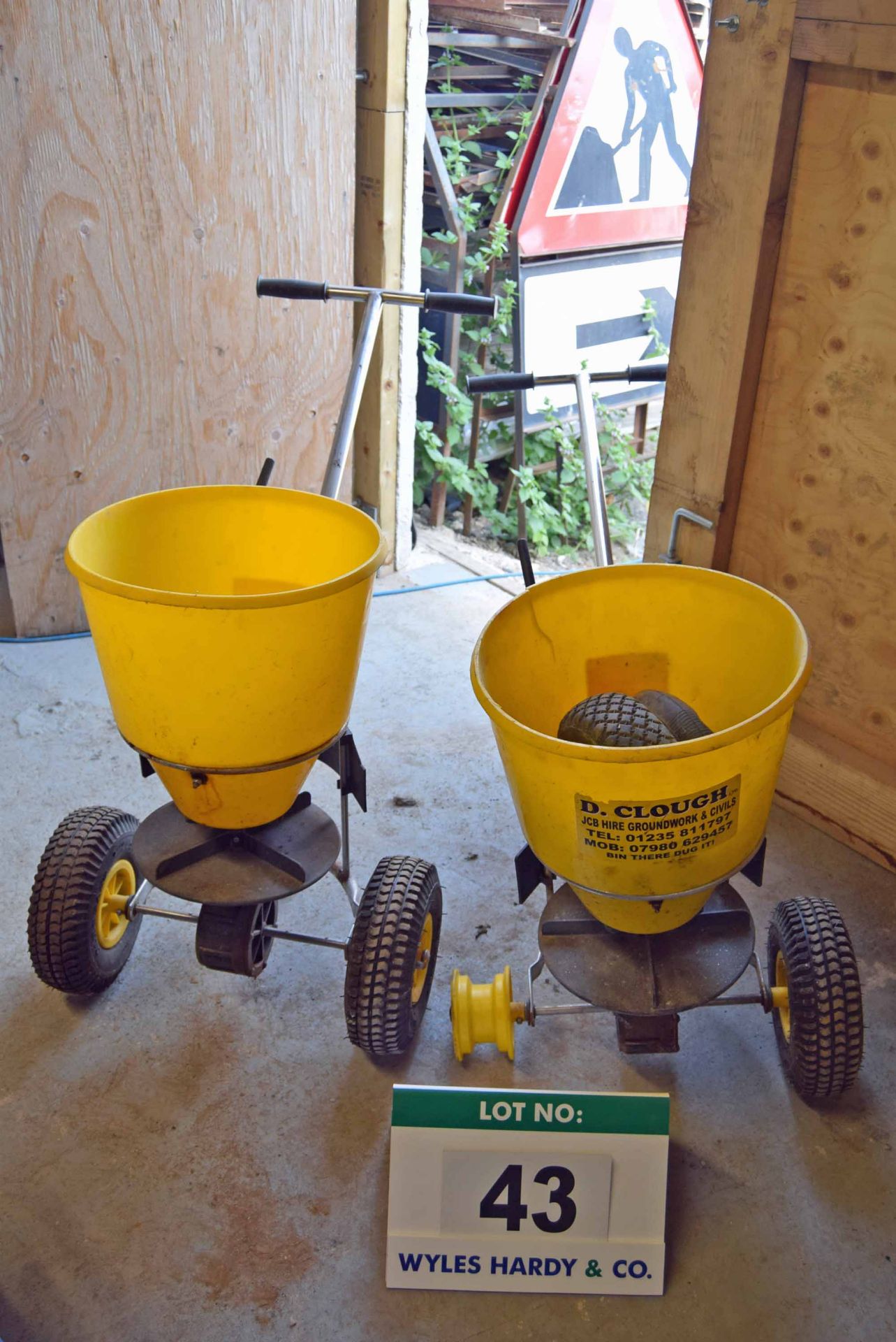 Two Pedestrian operated Seed Distribution Hoppers (For Spares/Repairs)