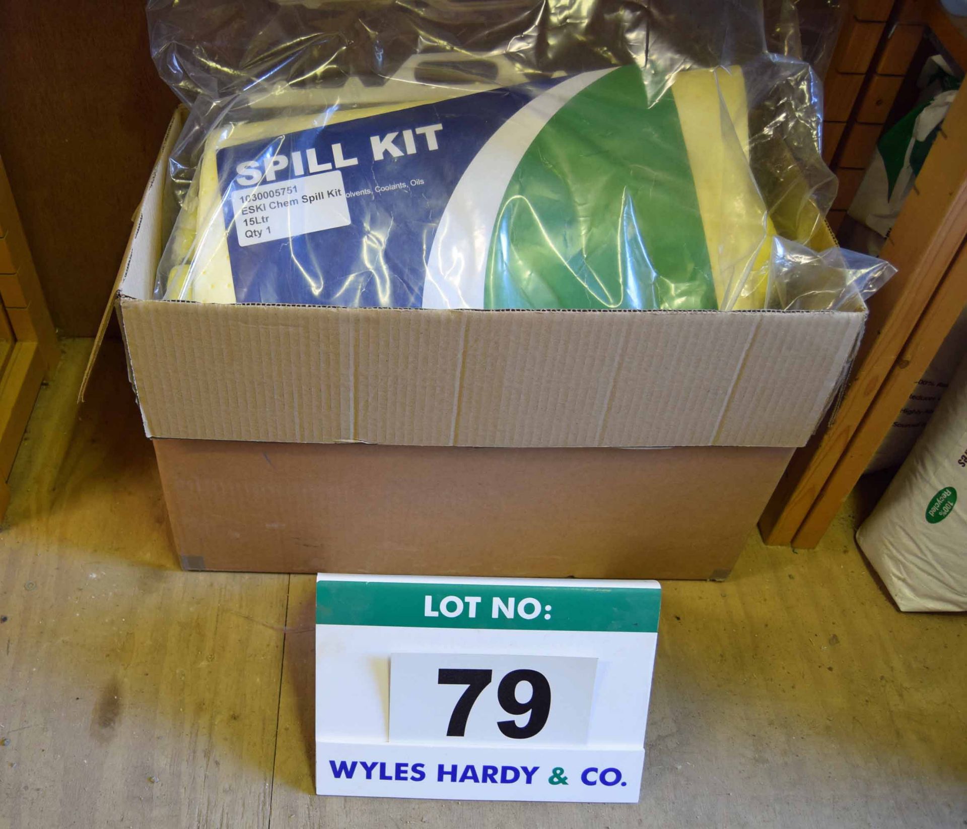 Four ESKI HYGIENE 15-Litre Chemical Spill Kits