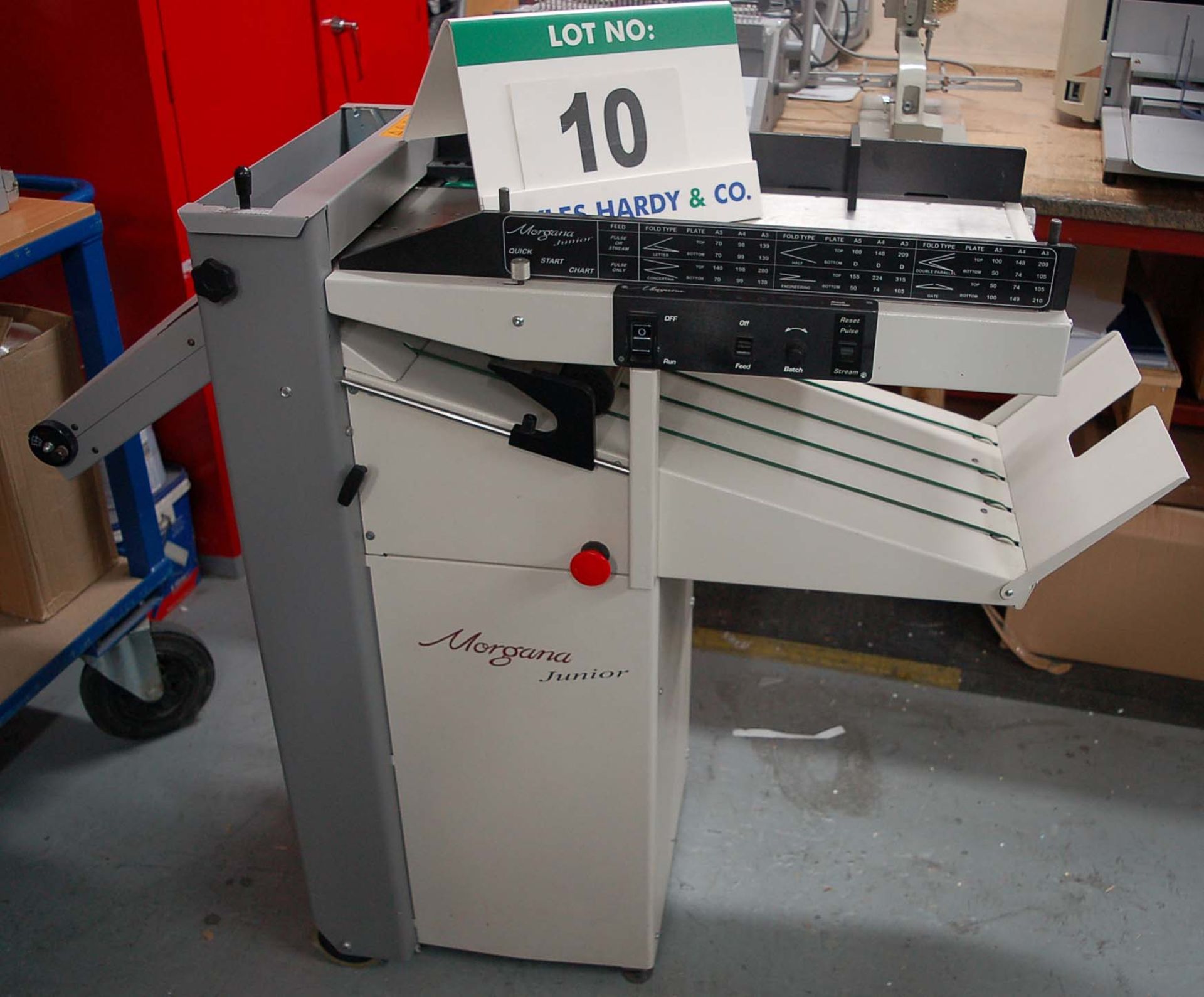 A MORGANA Junior Automatic Folding Machine, Type 90422, Serial No. 040143REFB