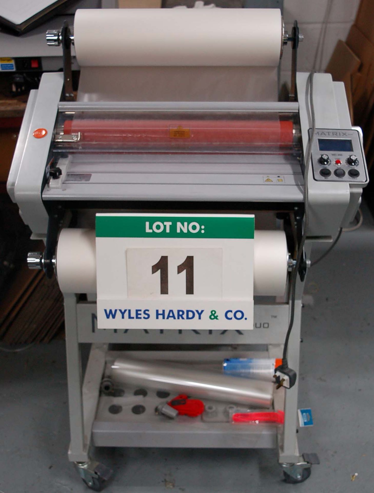 A MATRIX DUO Model MD-460 Automatic Roll Laminator, Serial No. 1512-045290