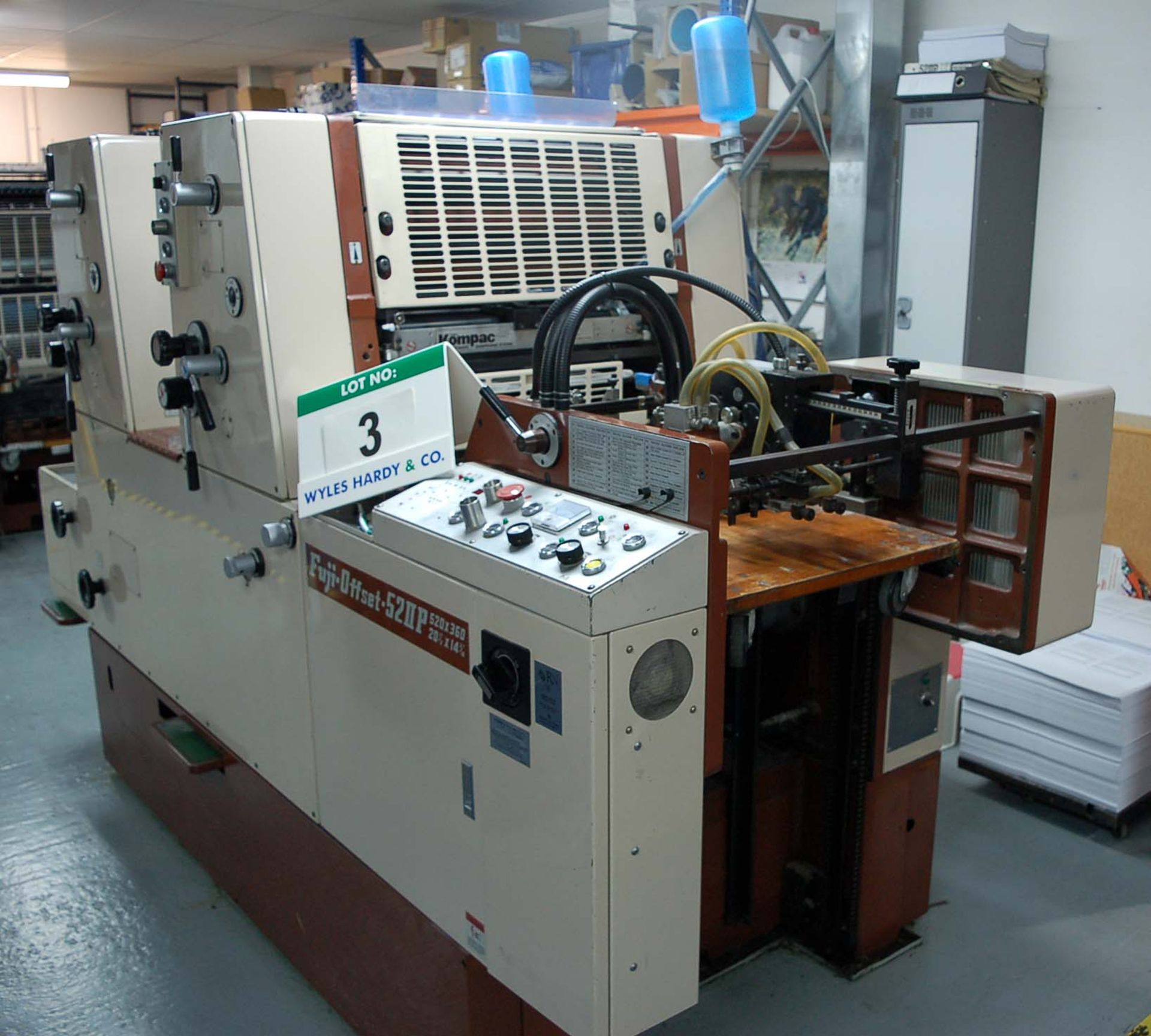 A FUJI Offset 520 IIP 500mm x 460mm (20.5 inches x 14 3/16 inches) 2-Colour Offset Lithographic