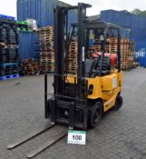 A CATERPILLAR GP15K LPG Forklift Truck, Serial No. IET31A-61060, (1999) 1500Kg capacity, with 3.72M