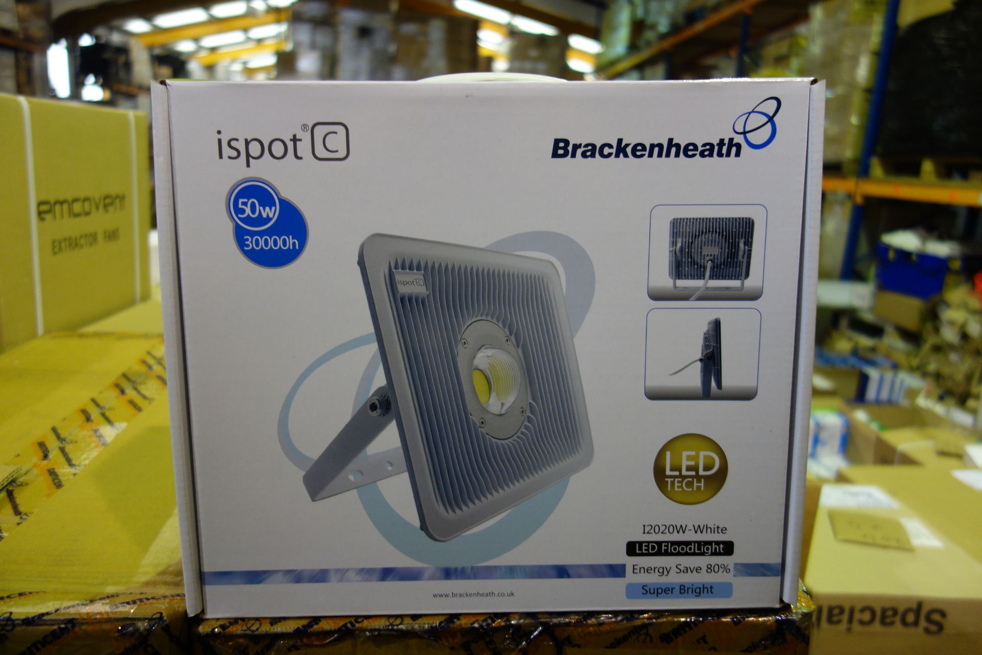 4 X Brakenheath Ispot 12020w 50w White LED Flood Light