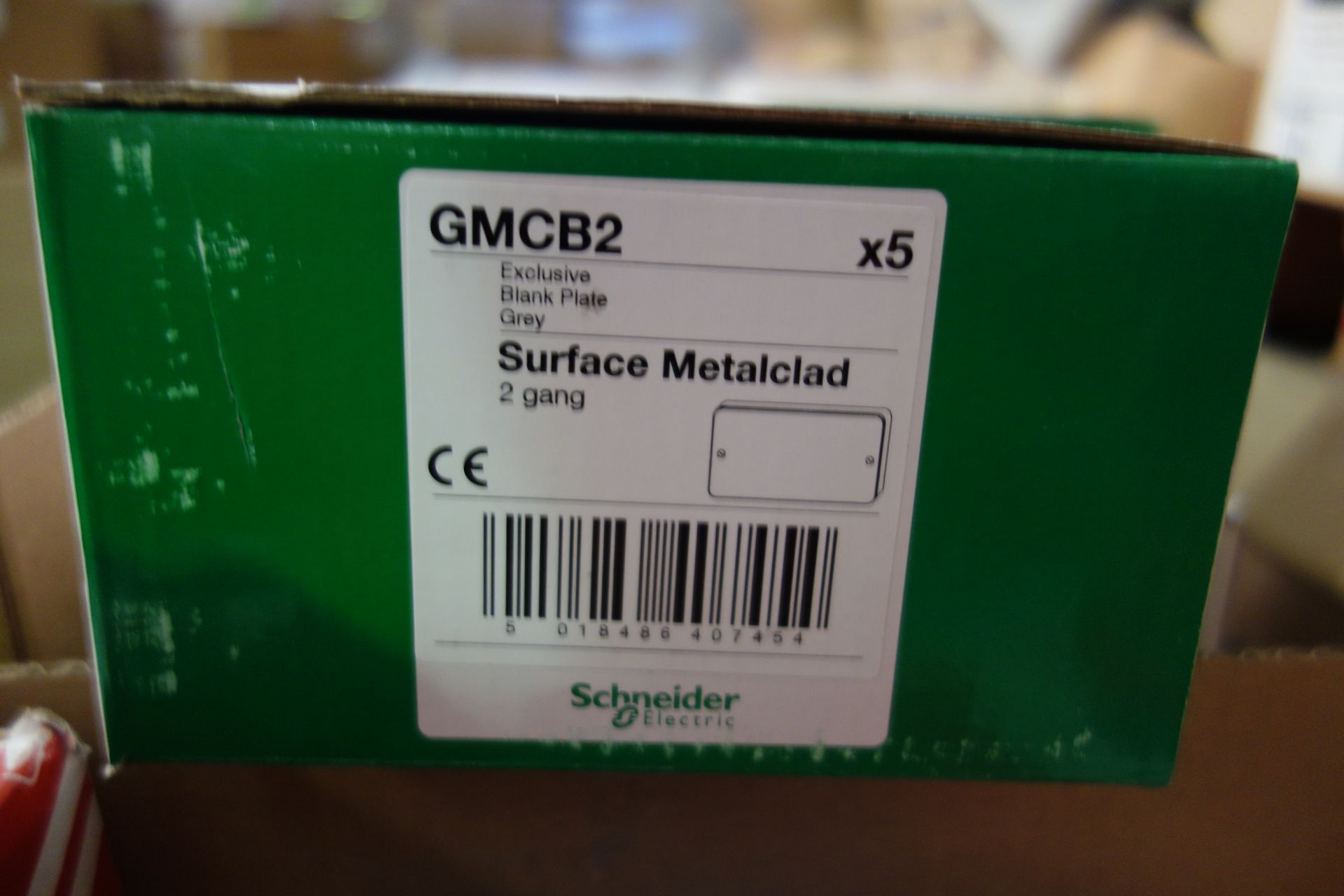 45 X Schneider GMCB2 Surface Metal Clad Exclusive Black Plate Grey