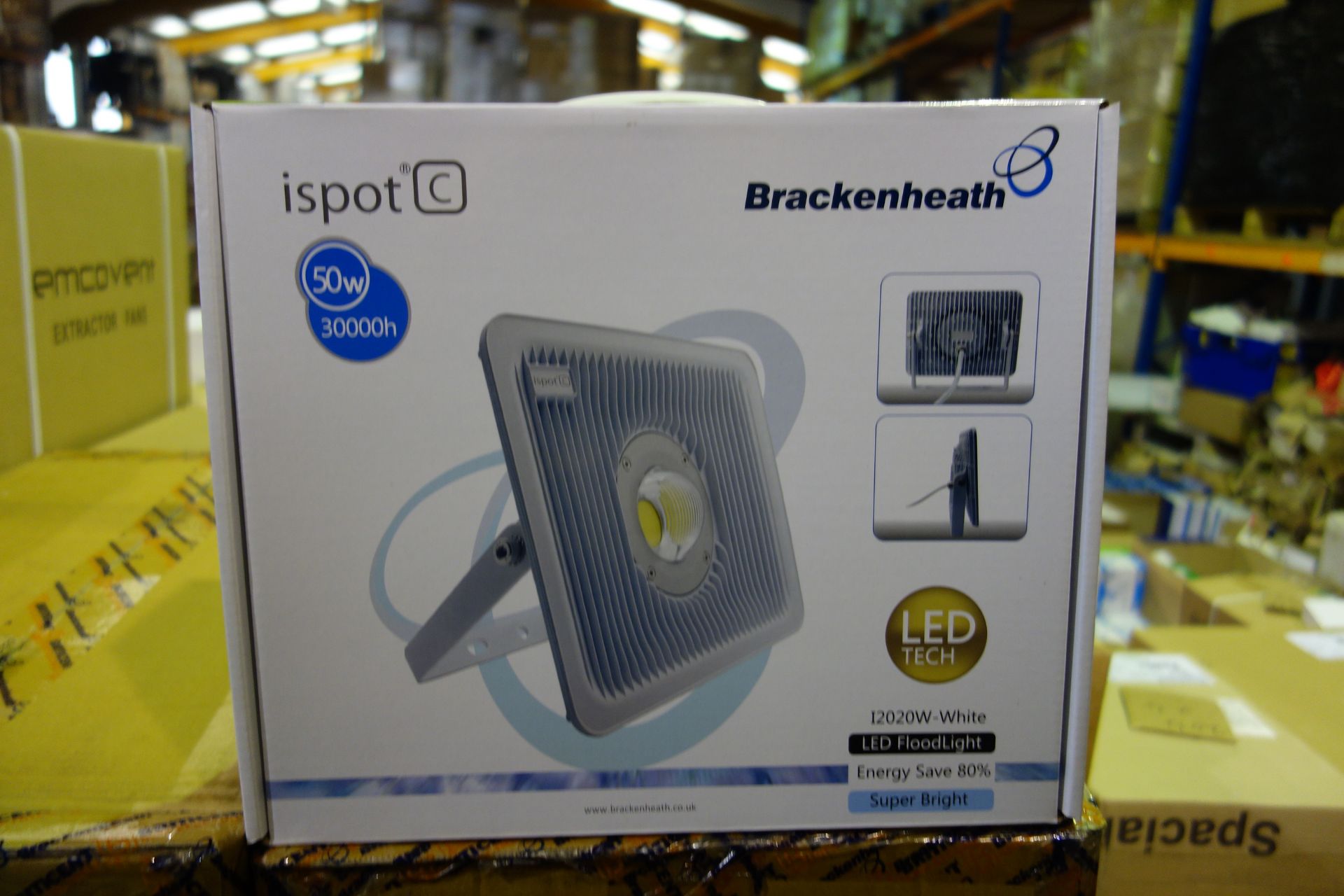 4 X Brakenheath Ispot 12020w 50w White LED Flood Light