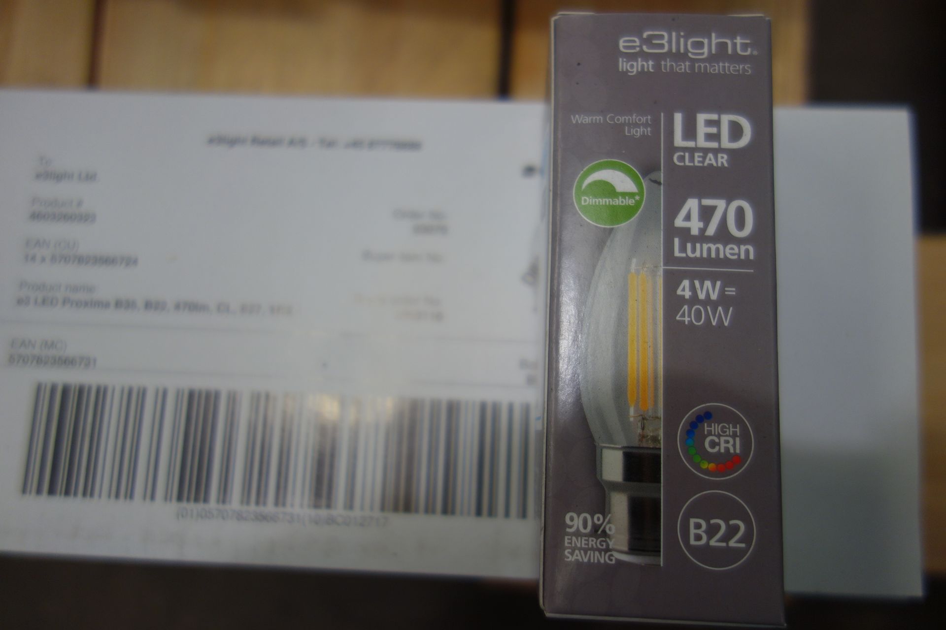 70 X E3Light 4603260323 470 Lumen 4W = 40W Element Dimmable LED Lamps B22 Warm Comfort Light