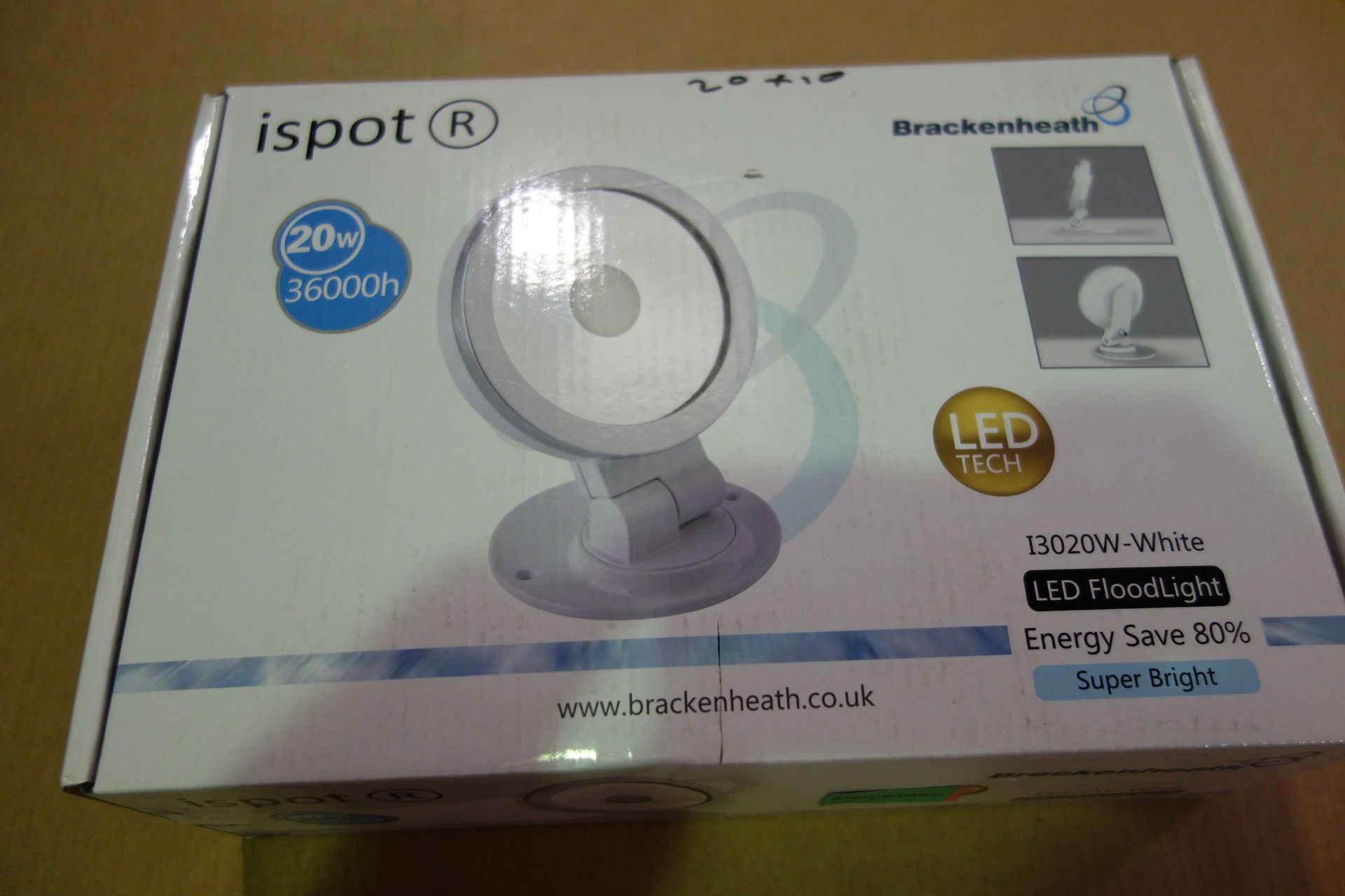 10 X Brakenheath I3020W-White 20W Ispot LED Floodlight Super Bright