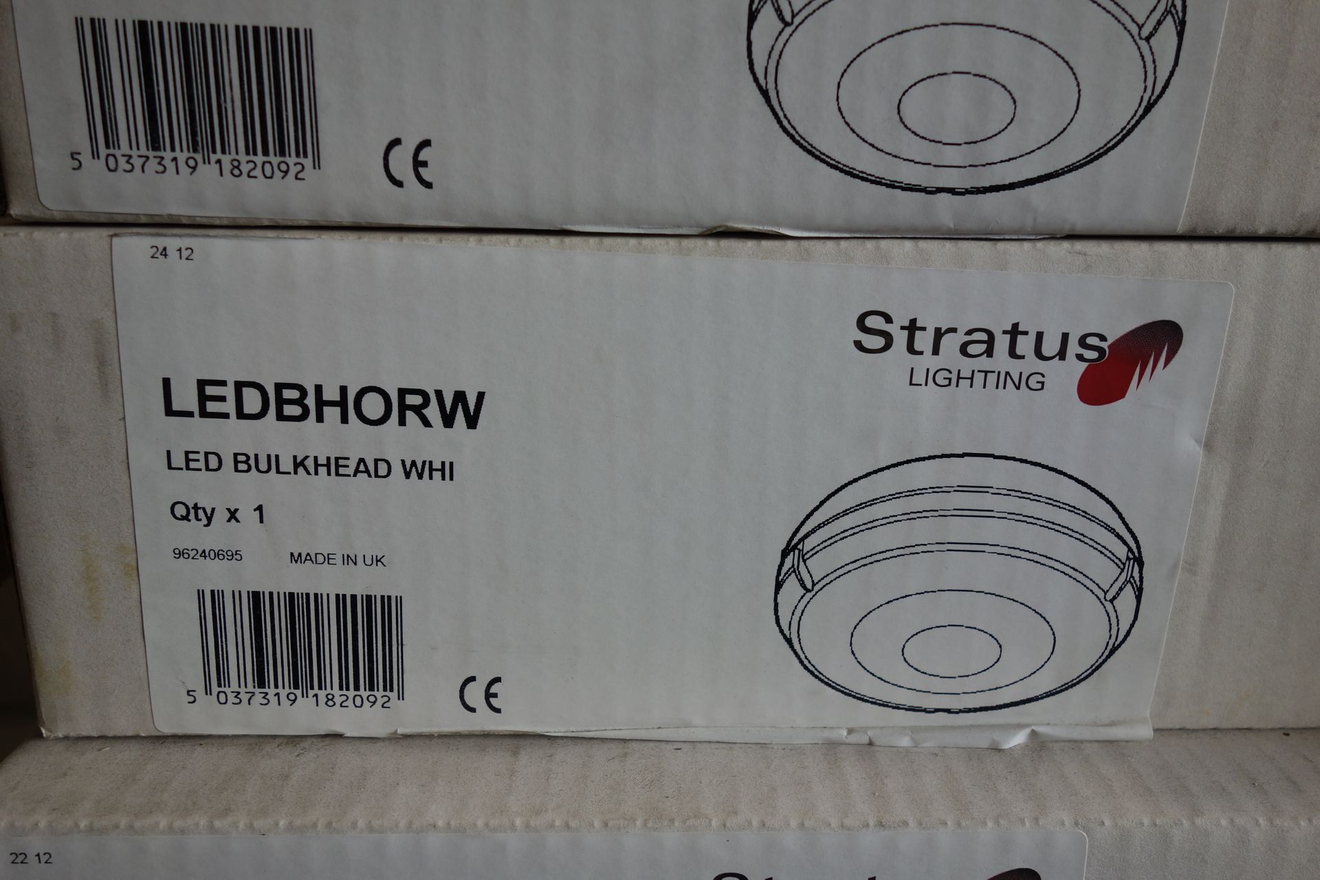 8 X Stratus LEDBHORW LED Bulkhead WHI