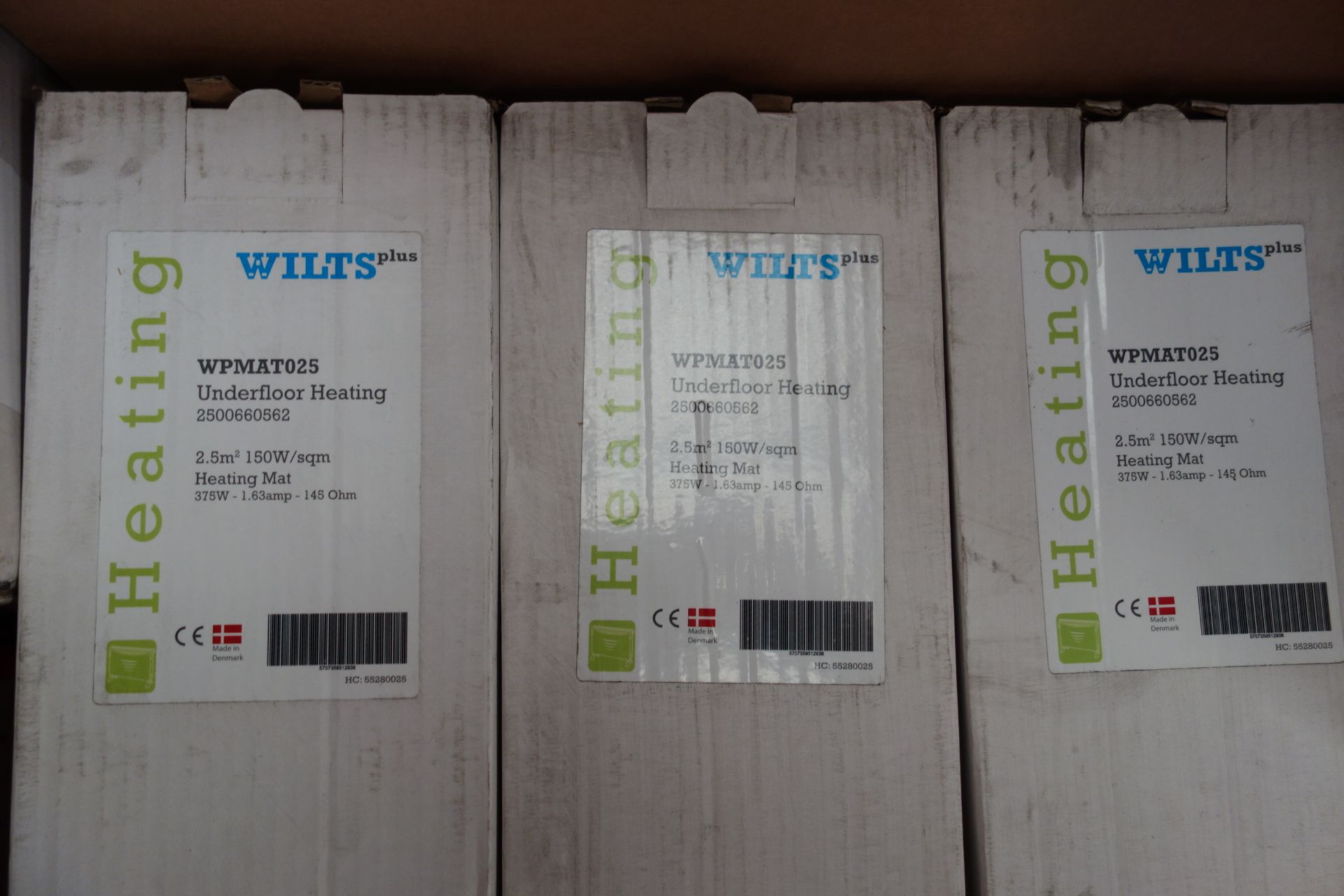 6 X Wlits WPMAT025 Under Floor Heating 2.5M 150W/SQM