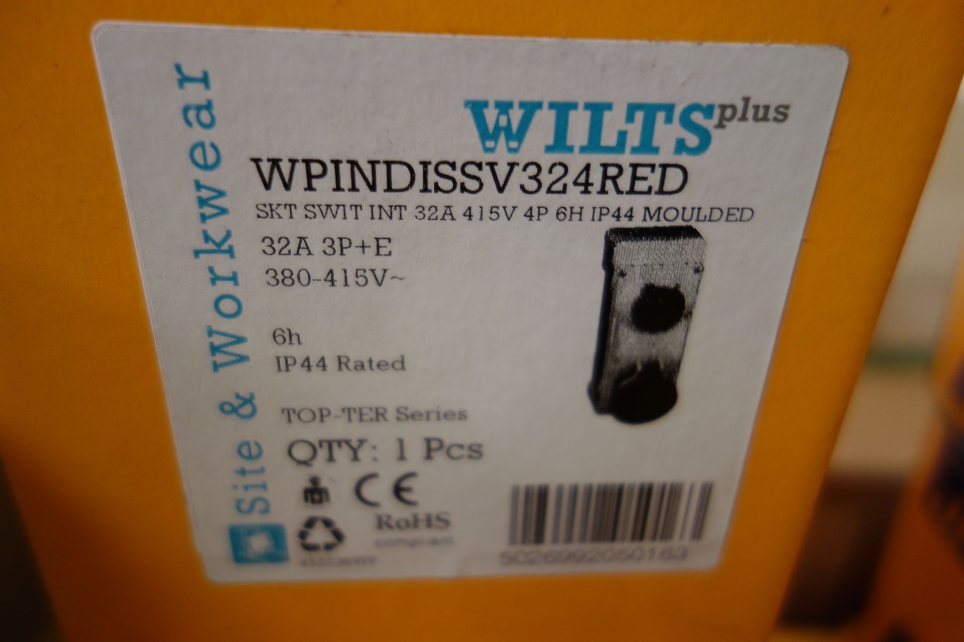 2 X Palazzoll 509346 63A 3P+N Red Female Wall Mounted Socket + 5 X Wilts WPIND155V324RED 32A Wall