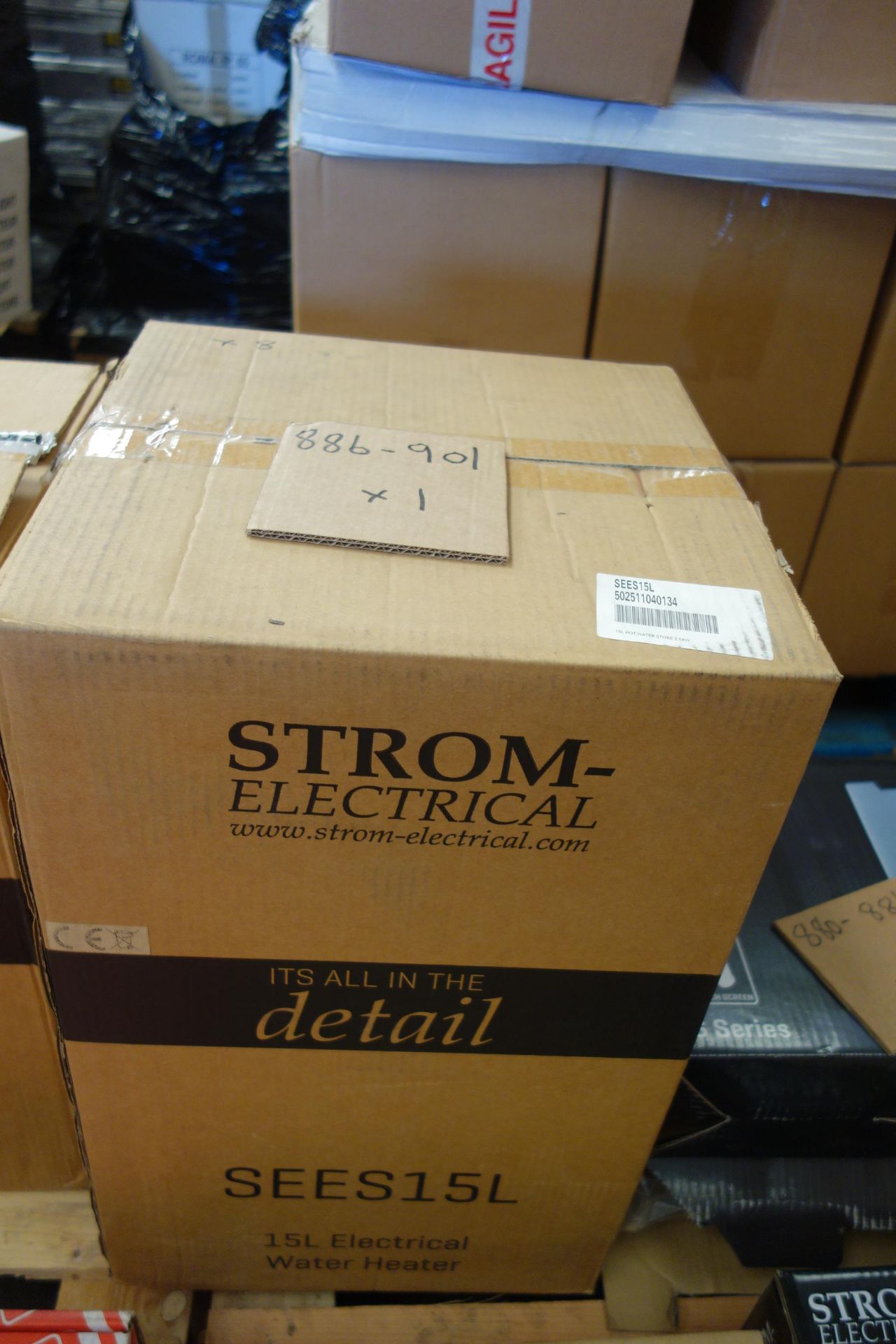 1 X Strom Electrical SEES15L 15L Electrical Water Heater