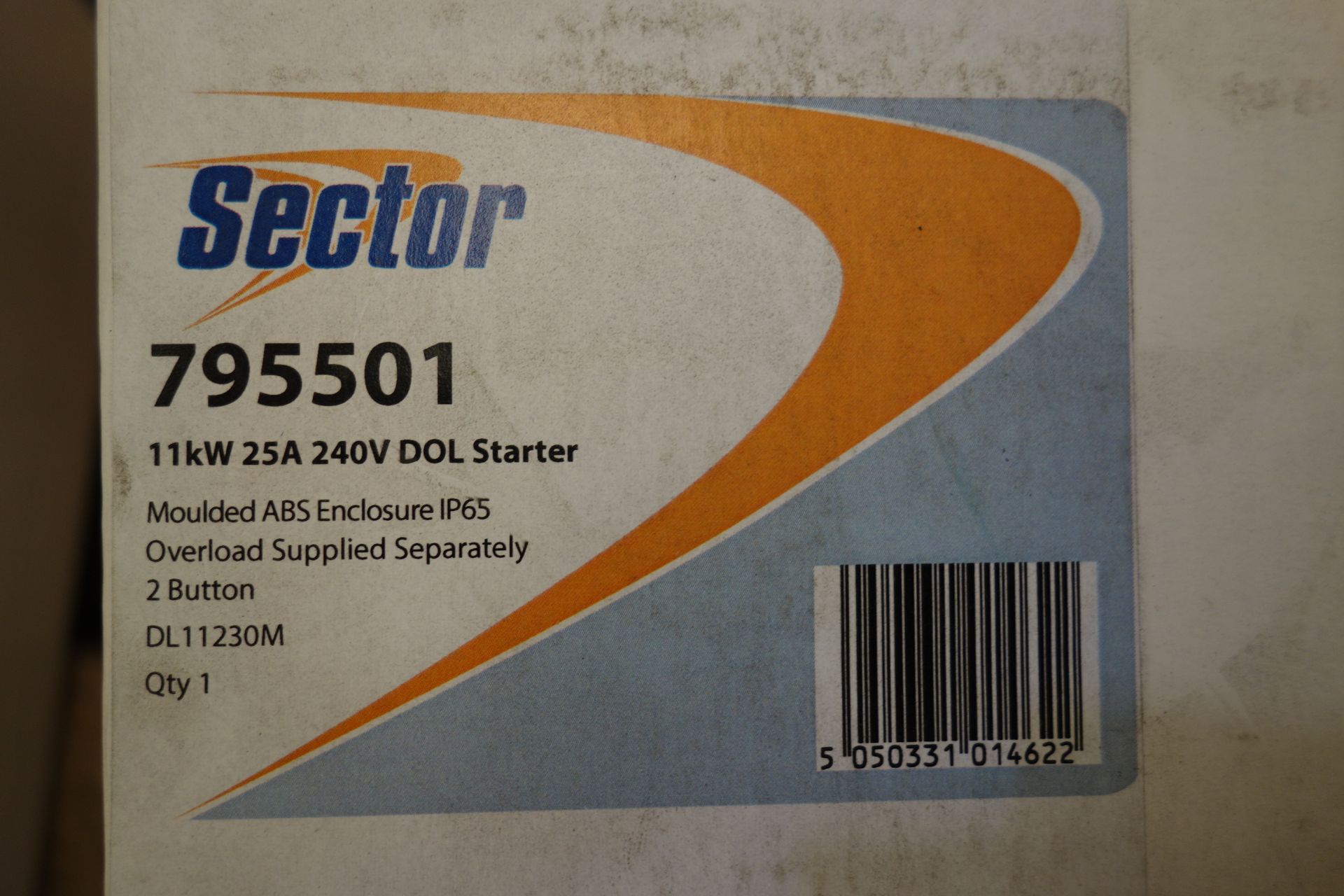 6 X Sector 795501 11kW 25A 240V Dol Starter IP65 Enclosure
