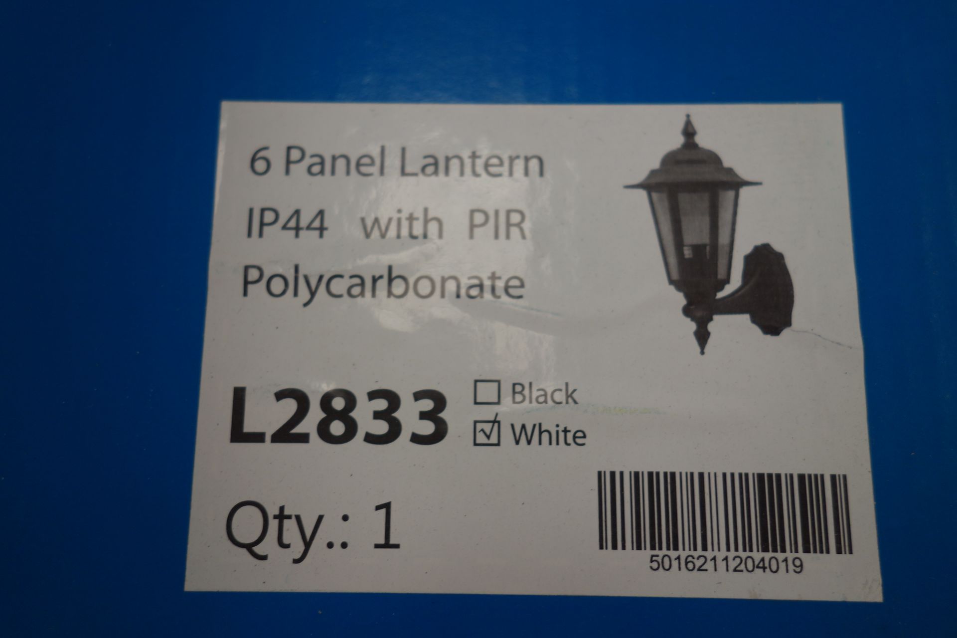 10 X Deta L2833 6 Panel IP44 With PIR White