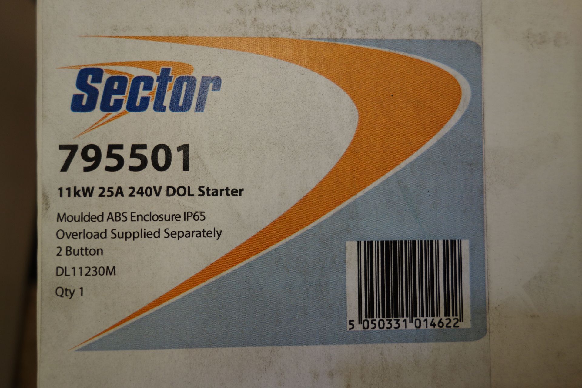 6 X Sector 795501 11kW 25A 240V Dol Starter IP65 Enclosure