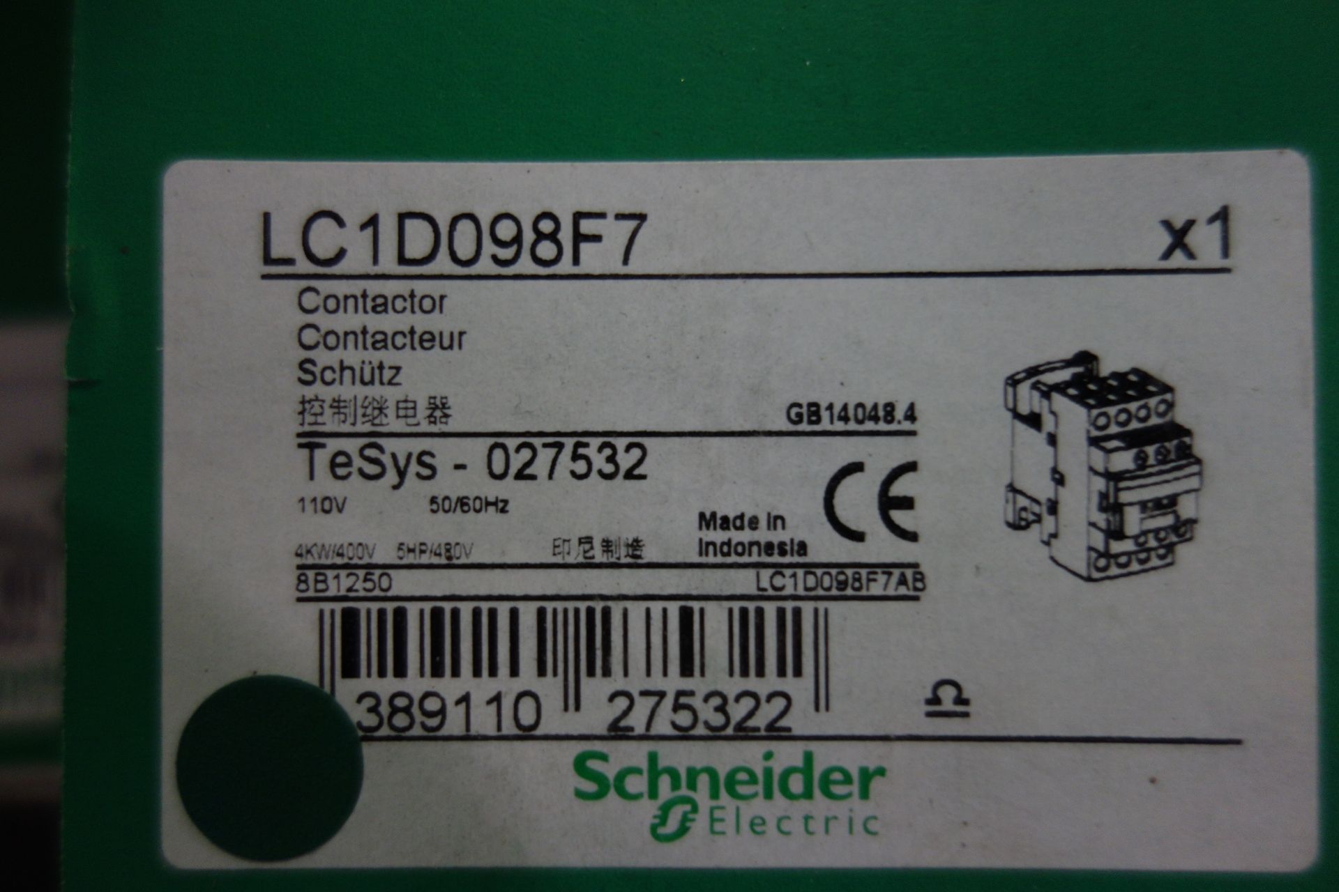 10 X Schneider LC1D09F7 Contactors