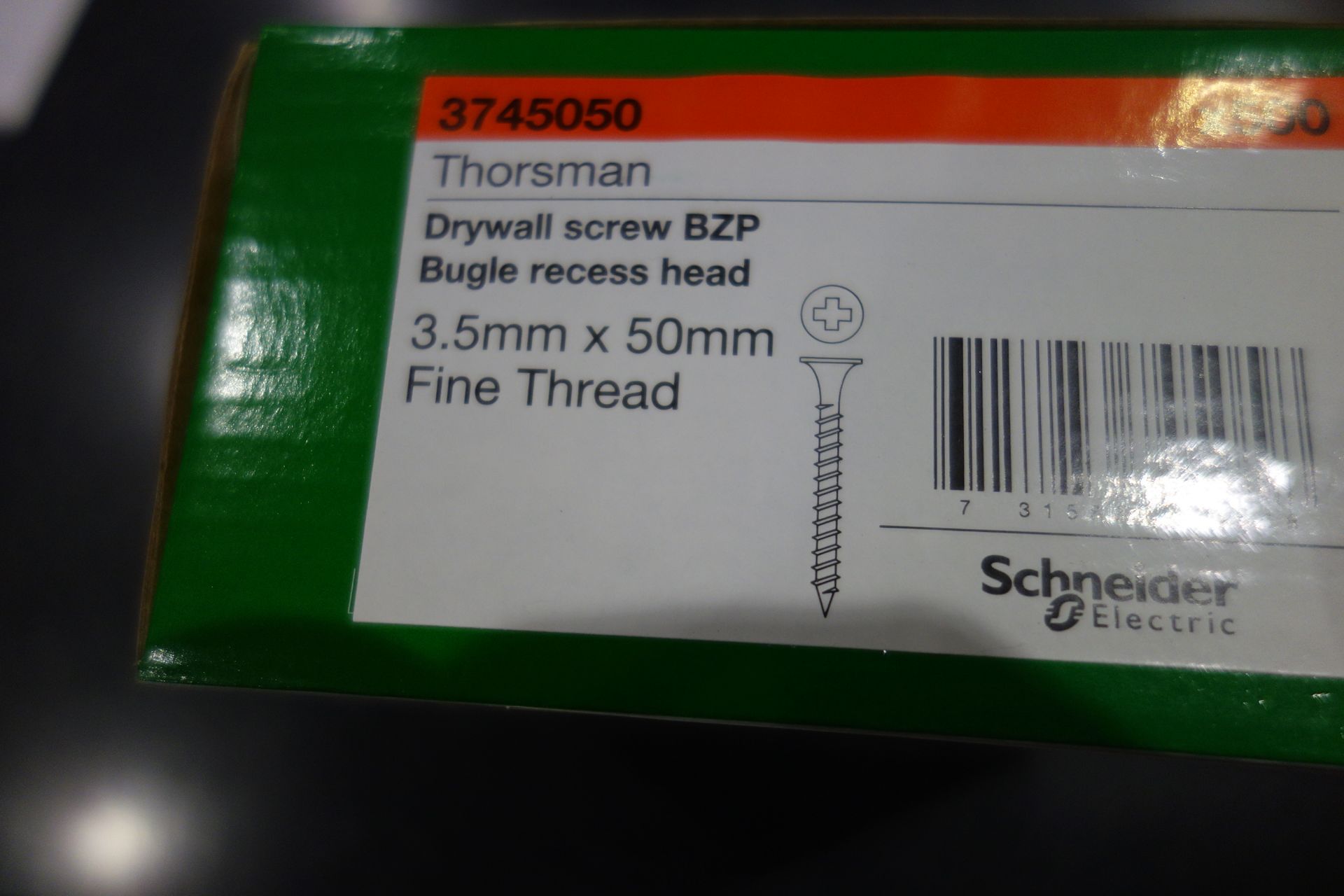 40 X Box 500 Thorsman 3745050 3.5 X 50MM Drywall Screw B2P