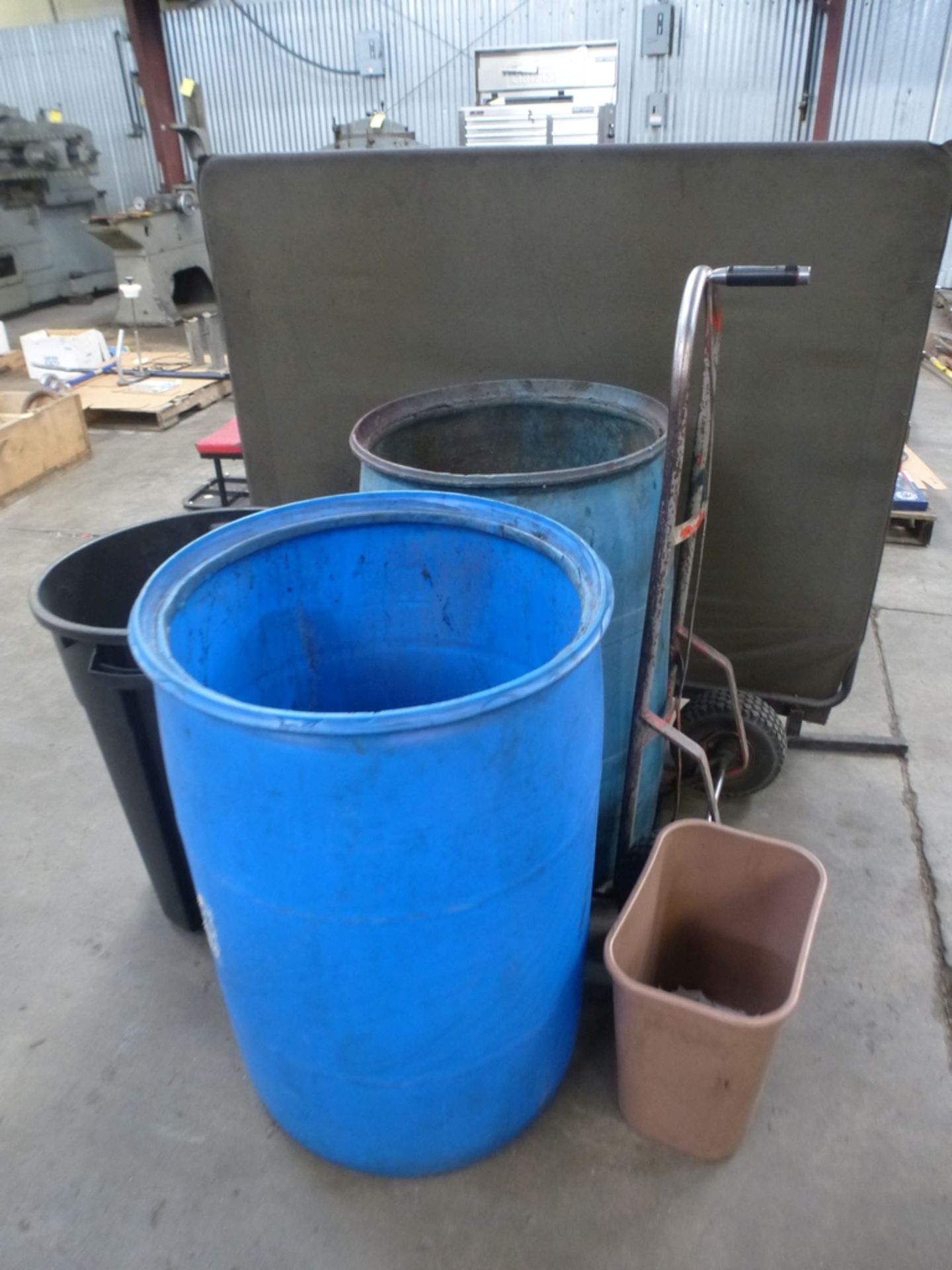 Lot of Misc. Material - North Spartanburg, SC - Drums, Hand Truck, Screen