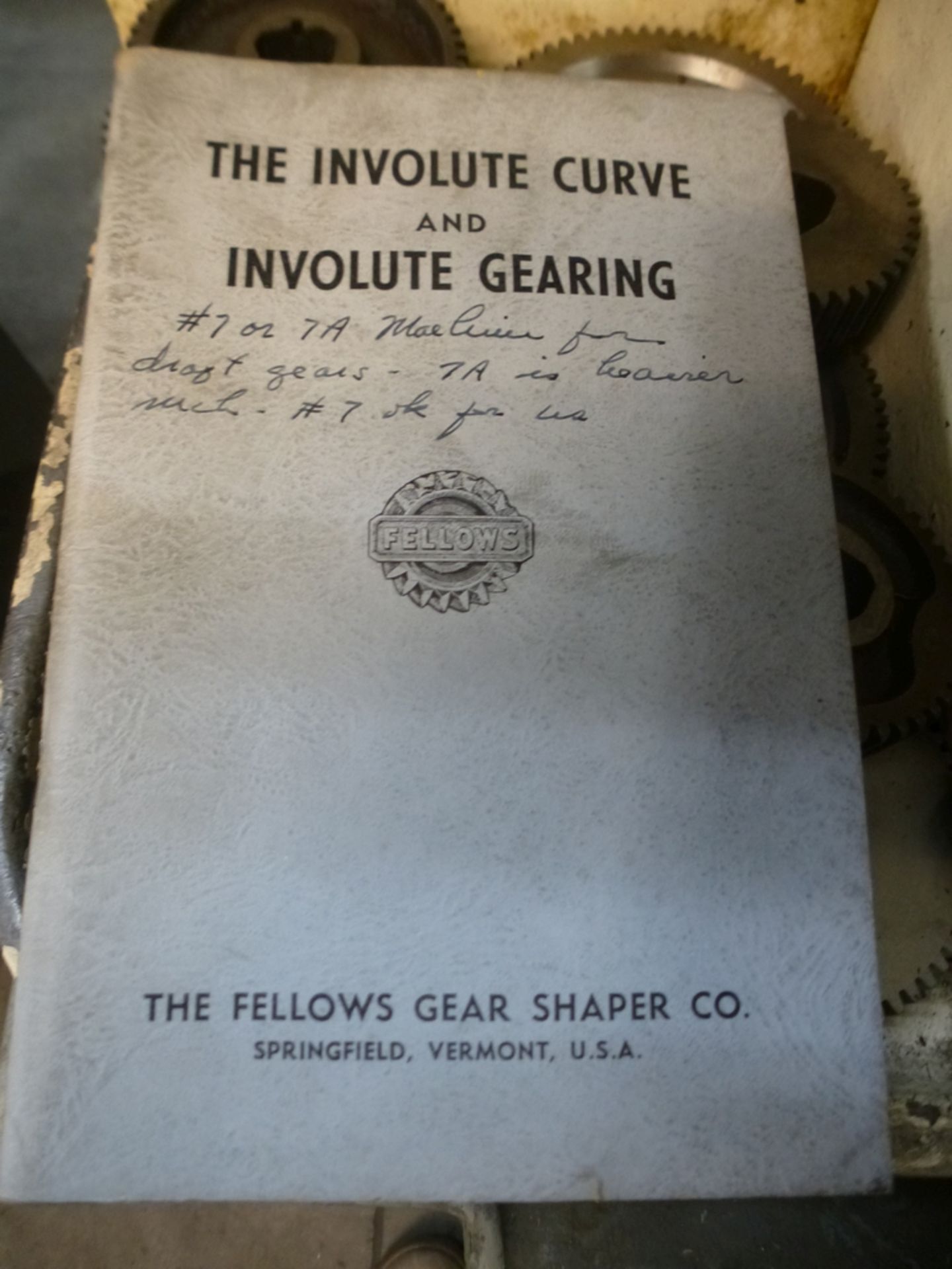 7A Fellows Gear Shaper - North Spartanburg, SC - Maximum Pitch Diameter 7"; Maximum Gear Face Width - Image 11 of 12