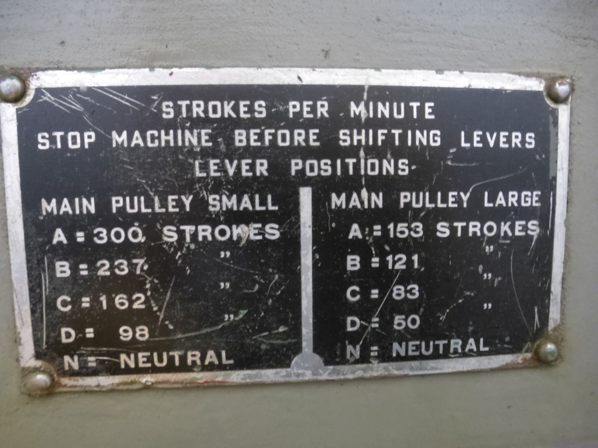 6A Fellows Gear Shaper - North Spartanburg, SC - Maximum Gear Diameter 18"; Maximum Gear Face - Image 8 of 21