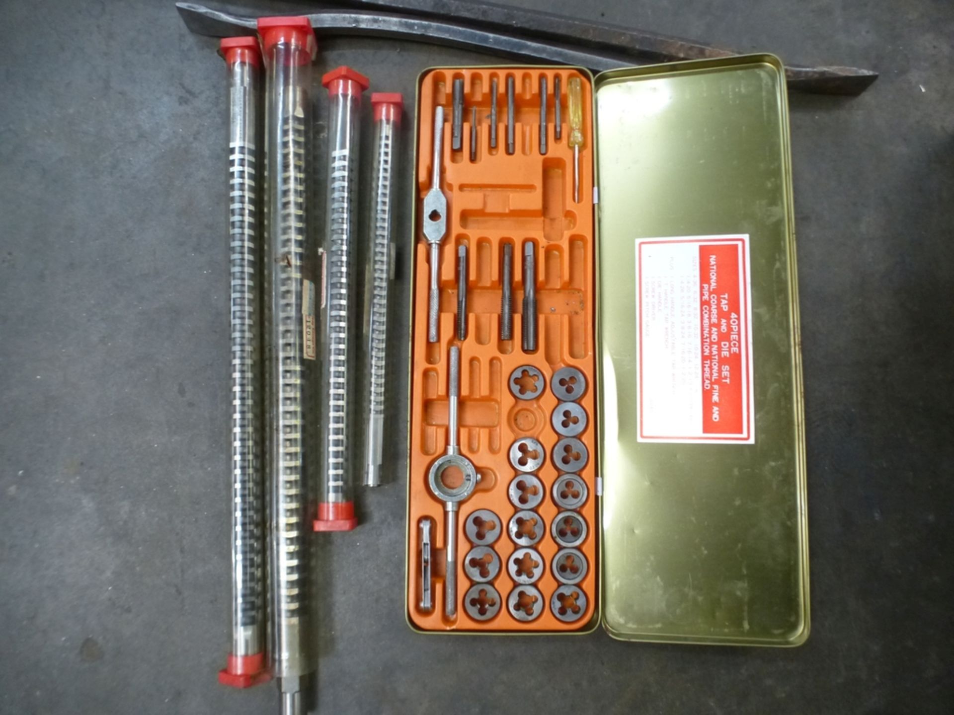 Lot of Prybars, Tap & Die Set, Broaches - North Spartanburg, SC - Image 2 of 2
