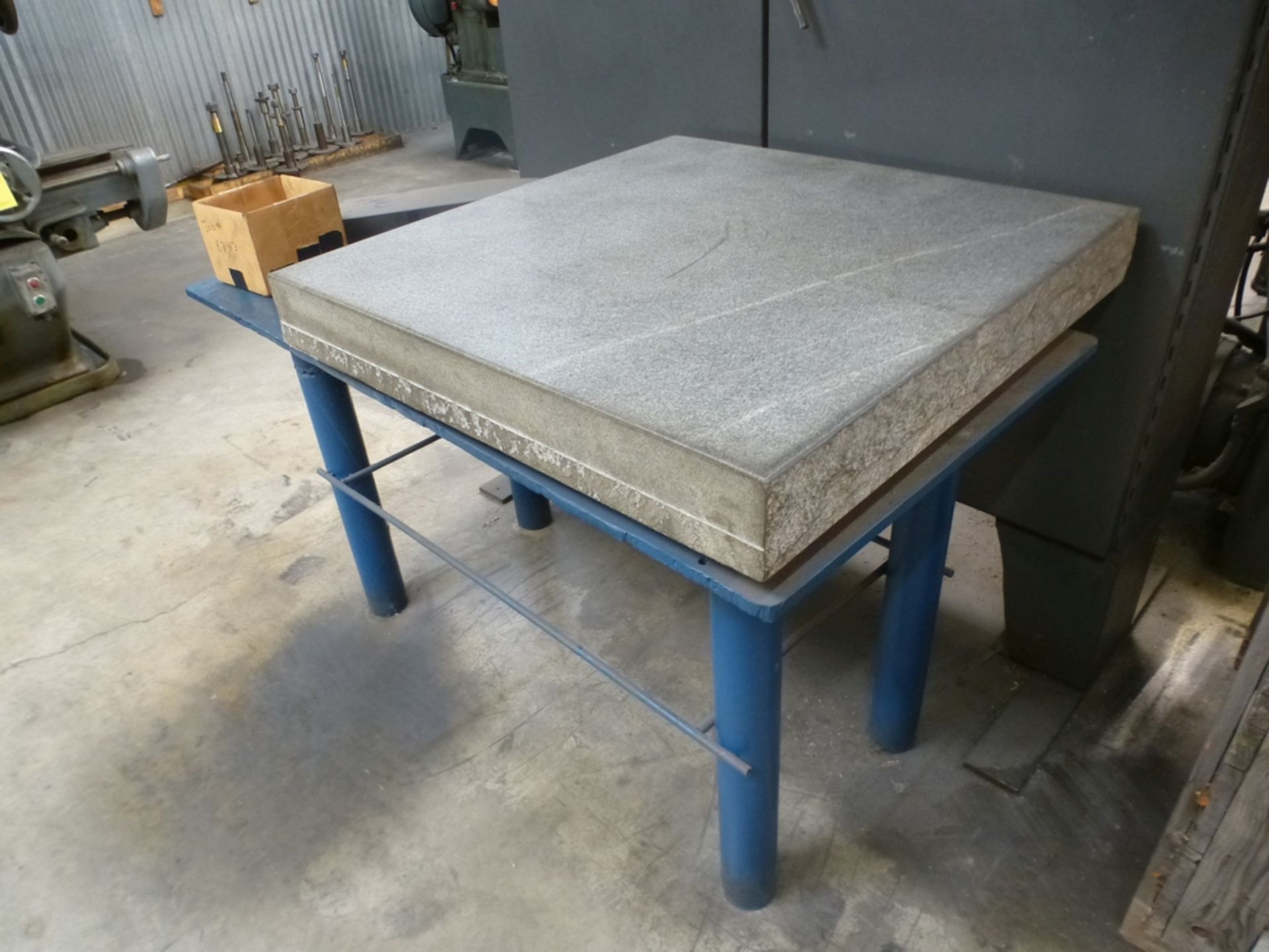 34" x 34" Granite Surface Plate w/ Steel Table - North Spartanburg, SC - Image 2 of 2