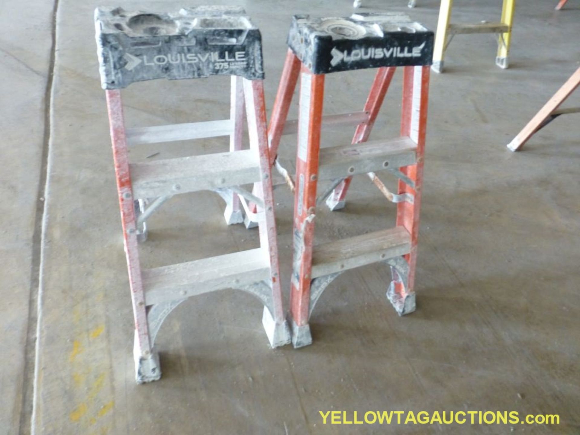 Lot of (2) Louisville 3' Fiberglass Ladders