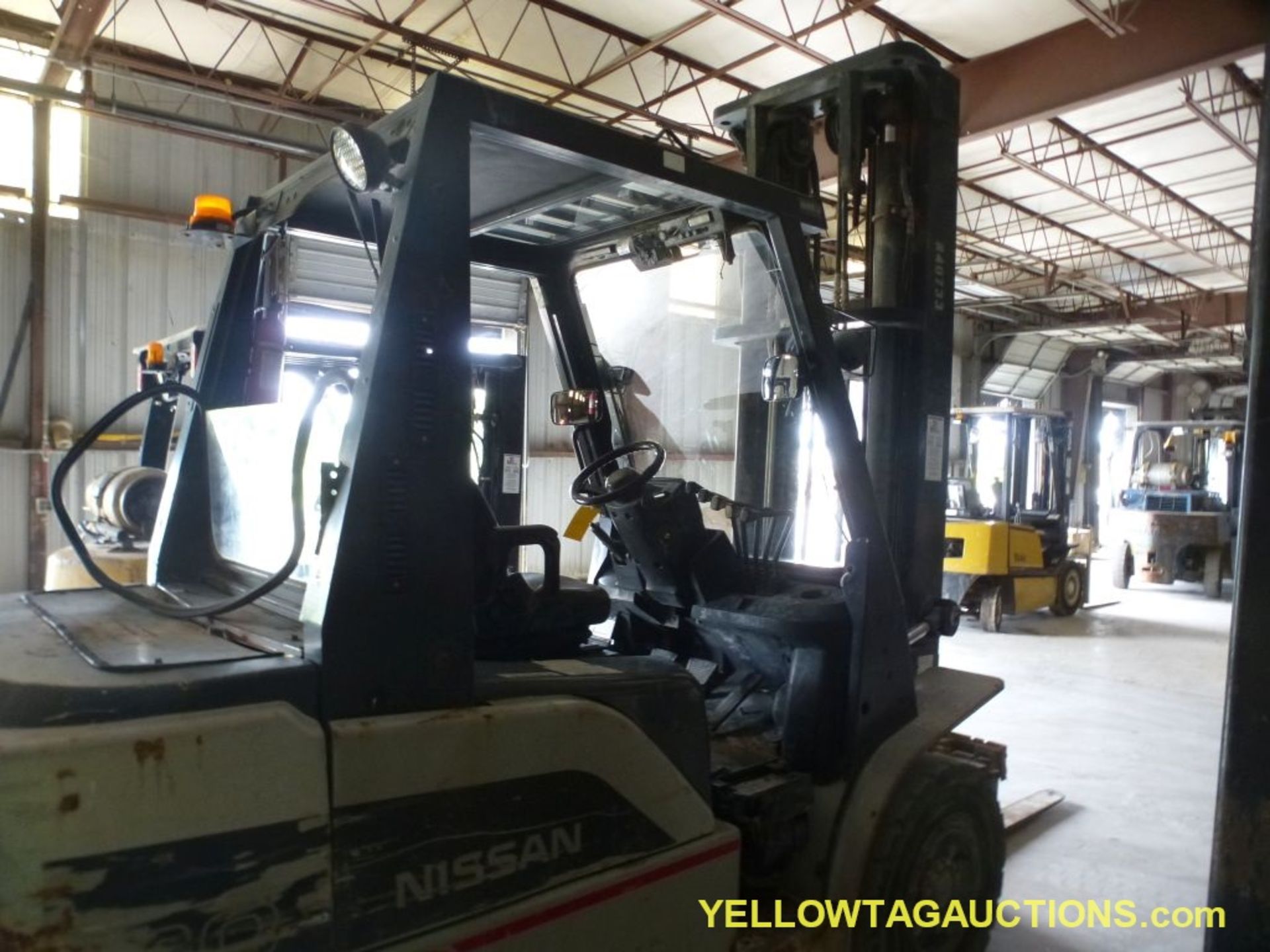 Nissan Diesel Forklift - Model No. MW1F4A40V; 48" Forks; 8981 Hours; Max Capacity: 8600 lbs; Max - Image 13 of 25