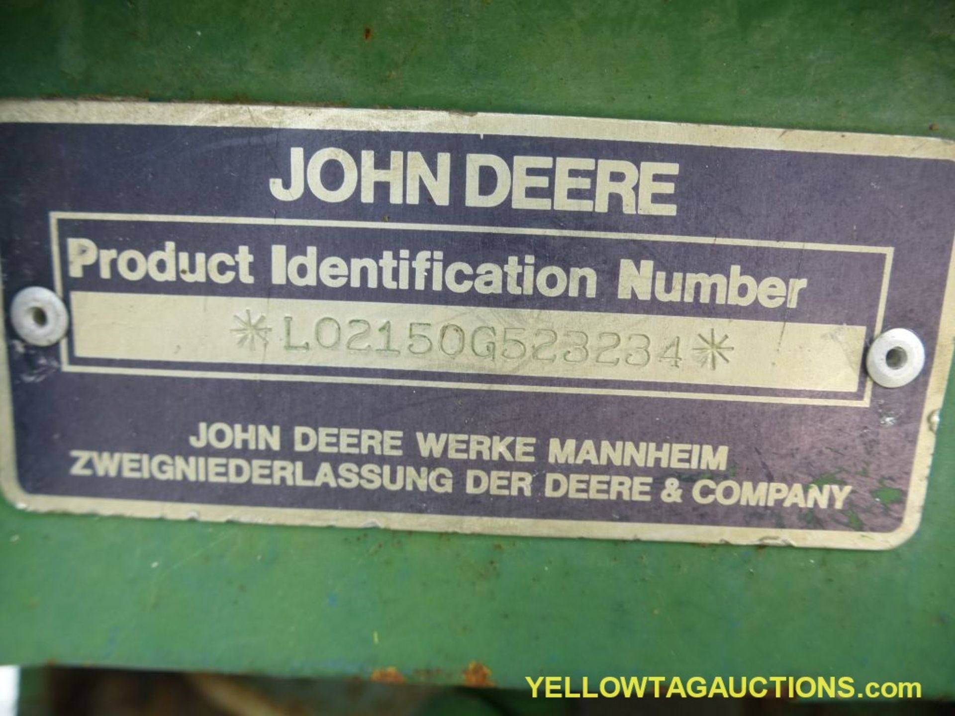 John Deere 2150 Tractor - Part No. L02150G523234; 5576 Hours; Includes:; 7' Wide Bushog; Serial - Image 25 of 25