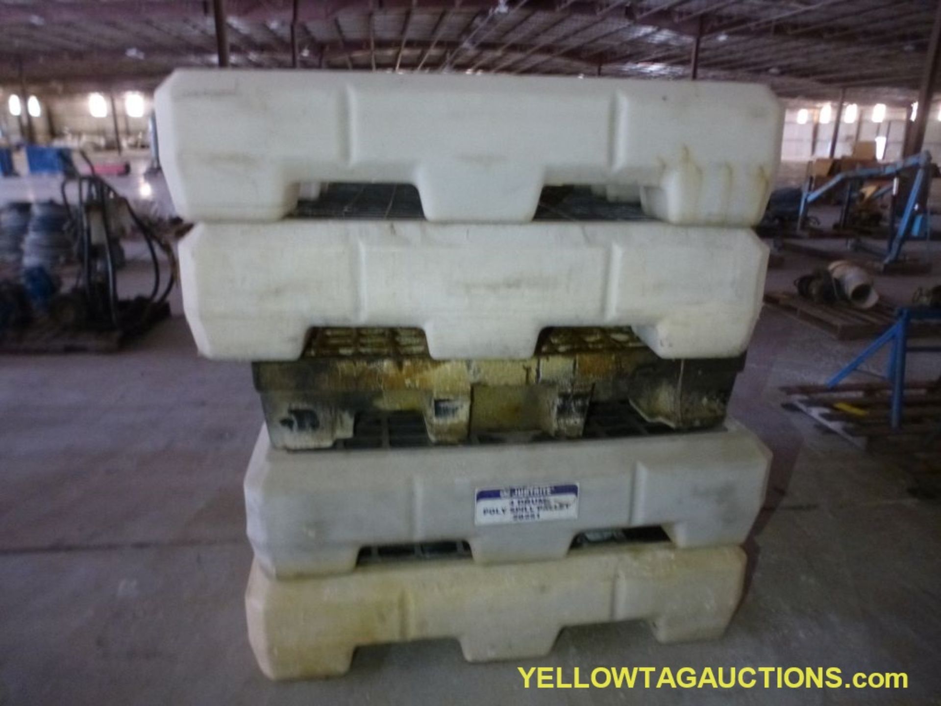 Lot of (5) Poly Spill Containment Pallets - Image 2 of 4