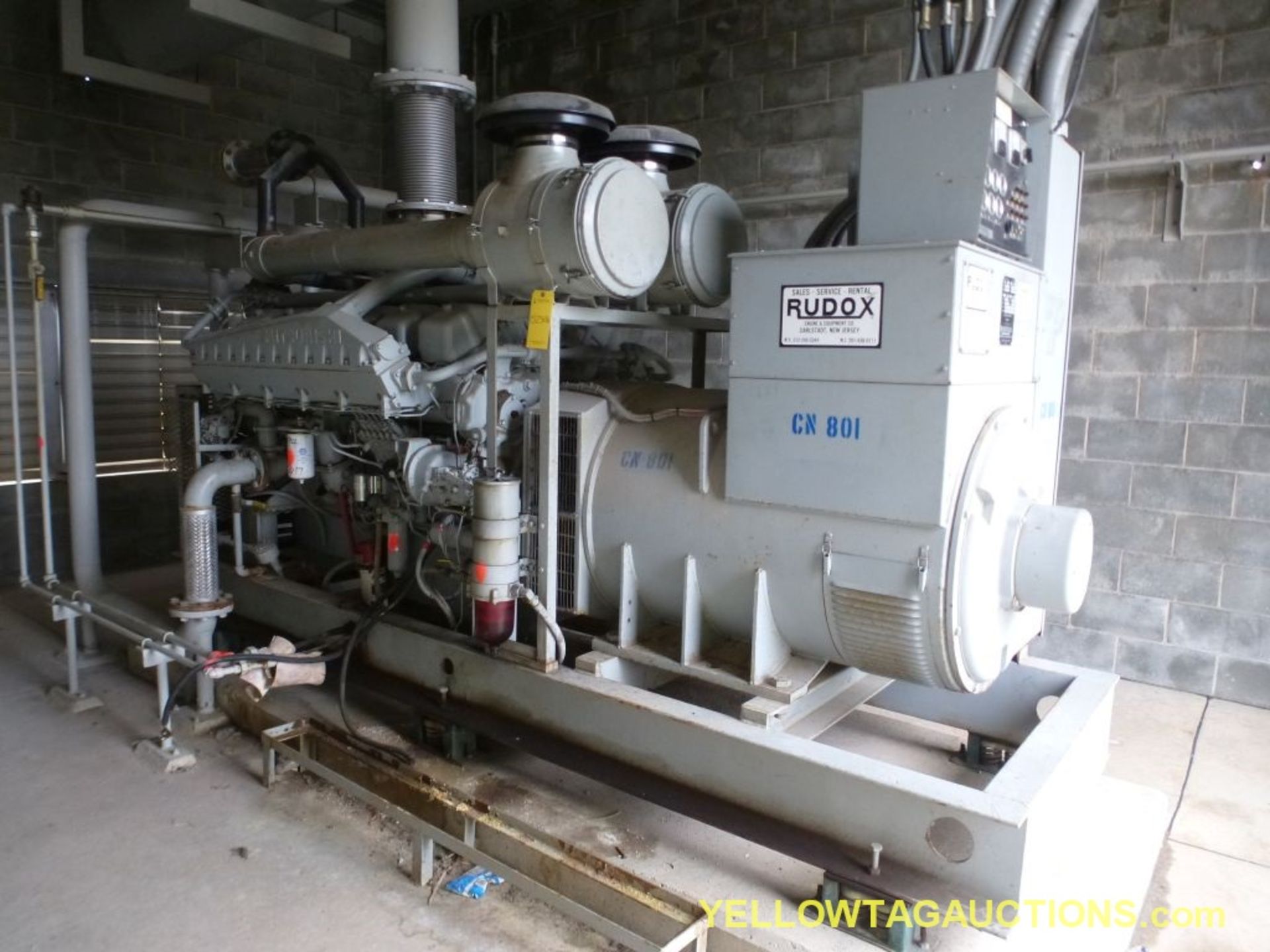 Rudox Diesel Generator - Model No. RM 750; 750 KW; 937 KVA; 277/480V; 1800 RPM; 679 Hours; Includes: