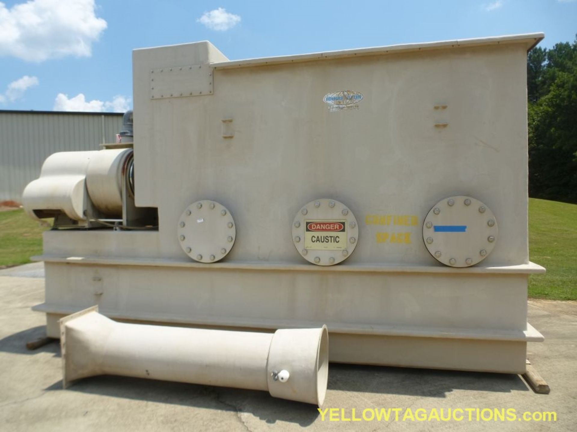 Harrington Scrubber - Model No. Chlorine Scrubber; CFM: 3,000; VEL: 244 FPM; 15' 1/2"L x 1' 92"W x - Image 3 of 7