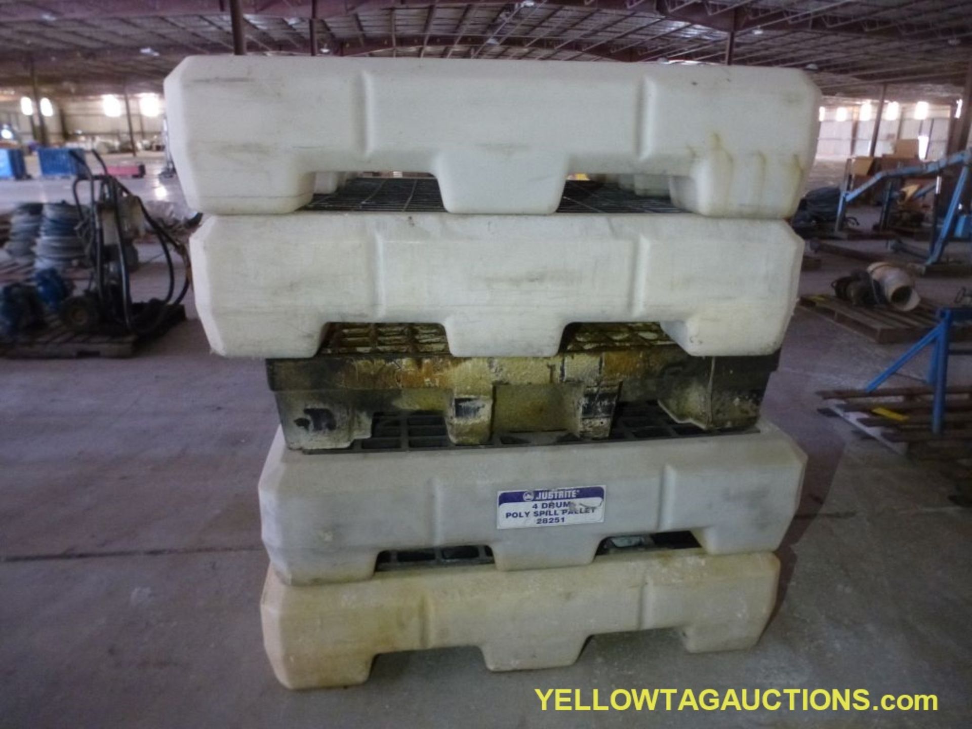 Lot of (5) Poly Spill Containment Pallets - Image 3 of 4
