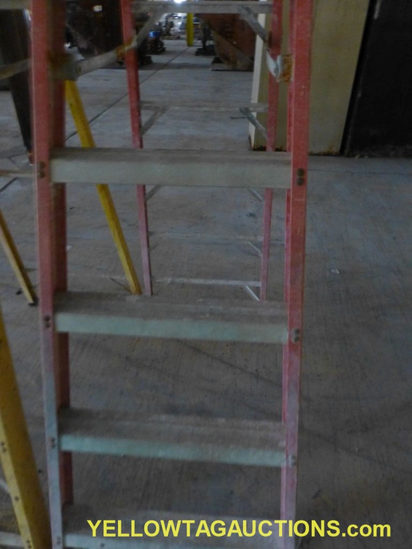 Lot of (2) 8' Fiberglass Ladders - (1) Werner; (1) Louisville - Image 5 of 5