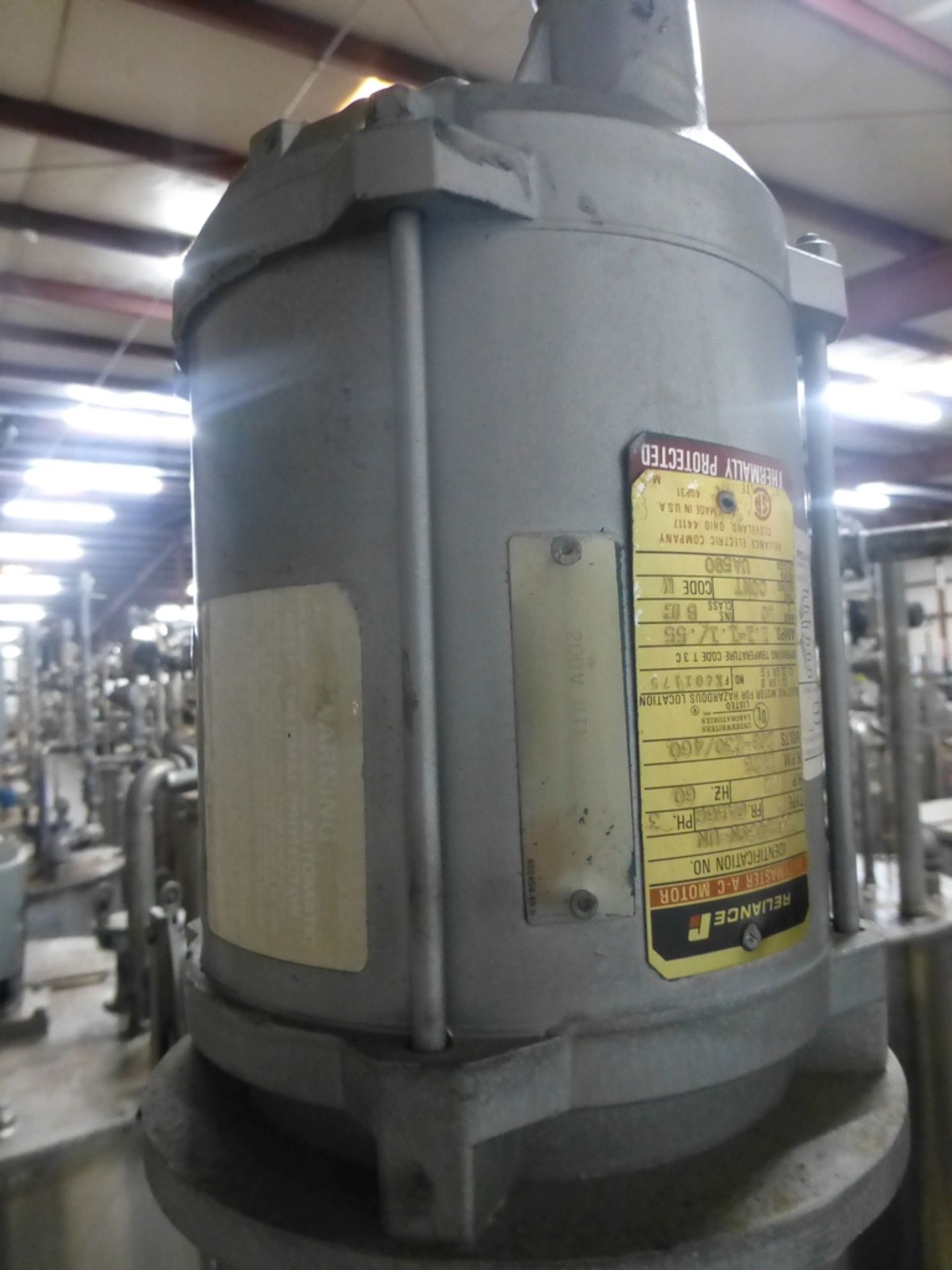 1987 Graco 616-337 Stainless Steel Tank|Includes: Graco Agitator Model No. LSA-117; (2) UFM Flow - Image 8 of 9