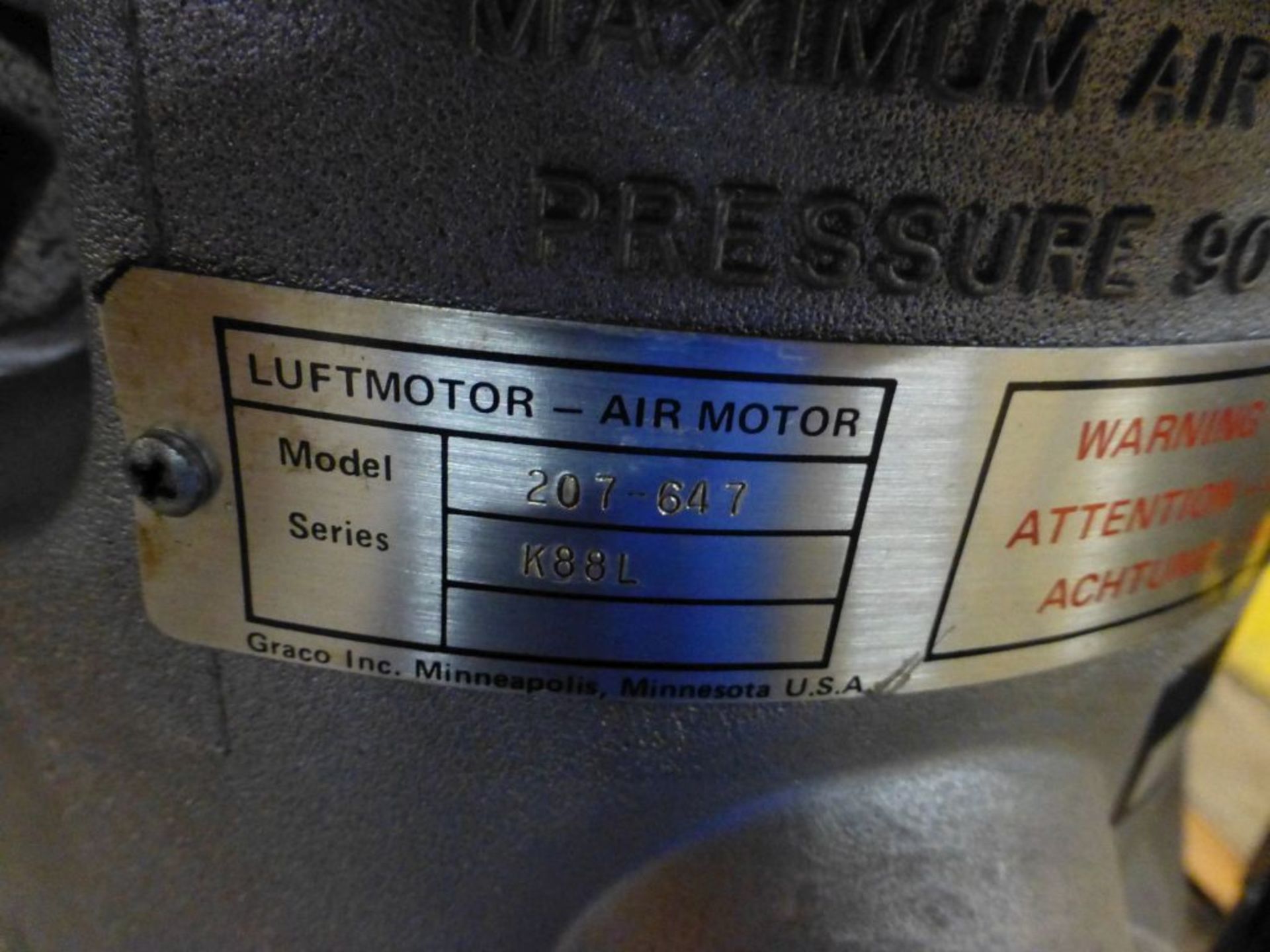 Graco Air Powered Pump|Model No. 217-566; 90 PSI - Image 9 of 9