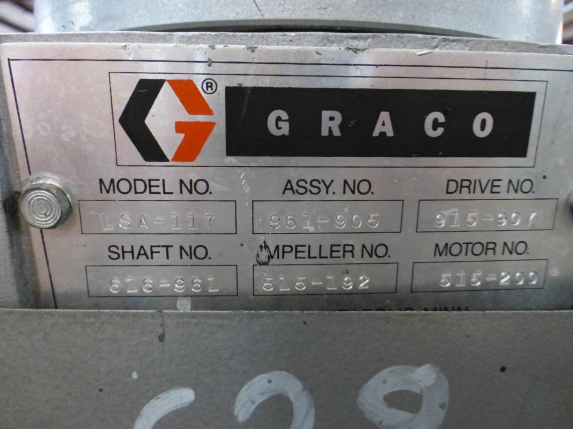 1987 Graco 616-341 Stainless Steel Tank|Includes:; Graco Agitator & Drexel Brook Sensor Model No. - Image 4 of 6