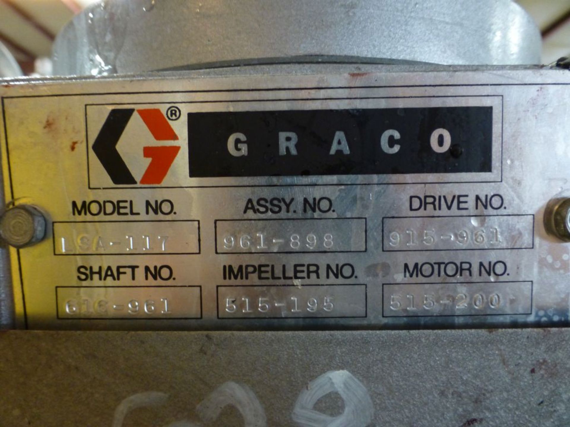1987 Graco 616-337 Stainless Steel Tank|Includes: Graco Agitator Model No. LSA-117; (2) UFM Flow - Image 6 of 8