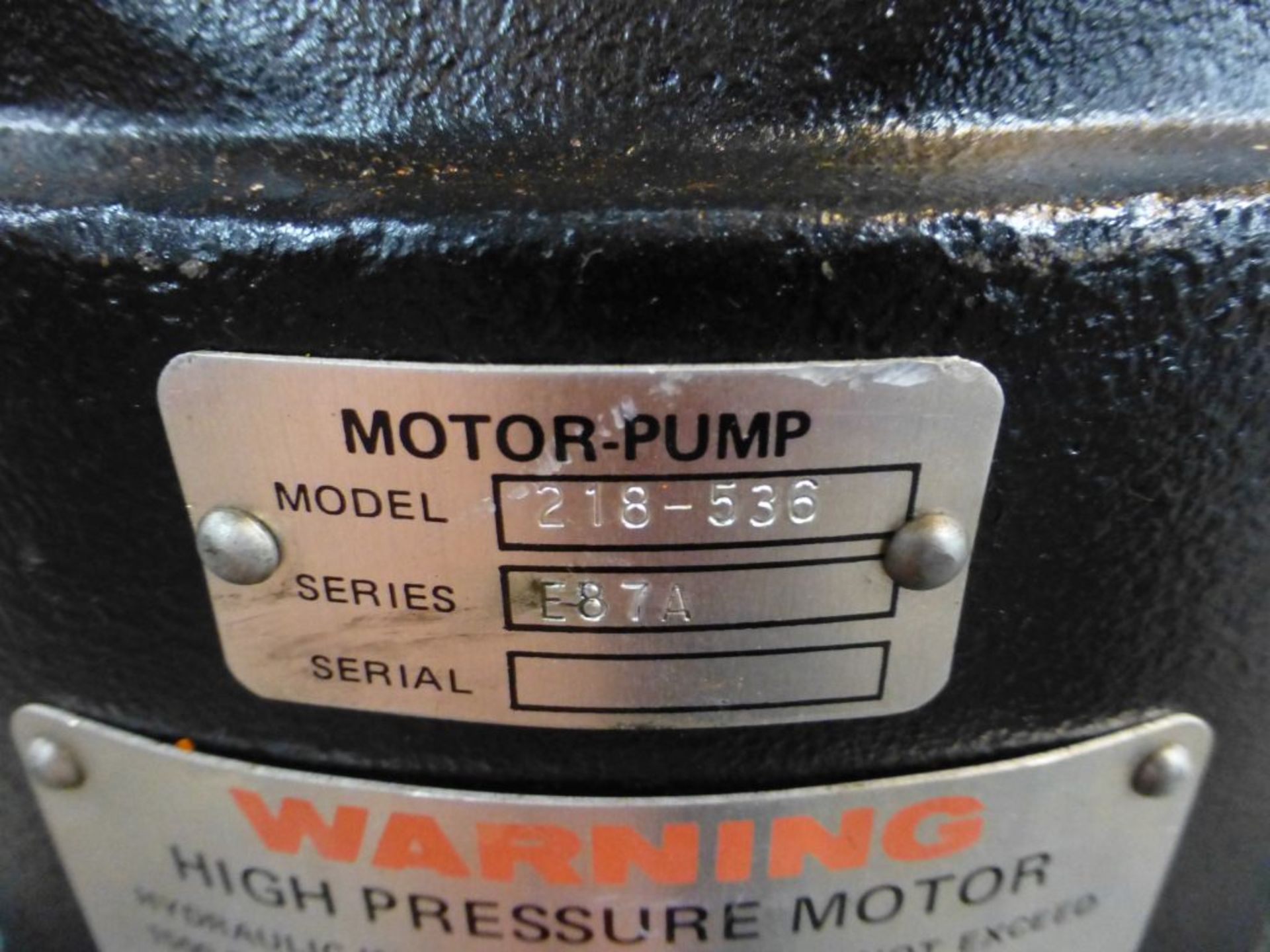 Graco Hydraulic Piston Pump|Model No. 218-536 - Image 6 of 6